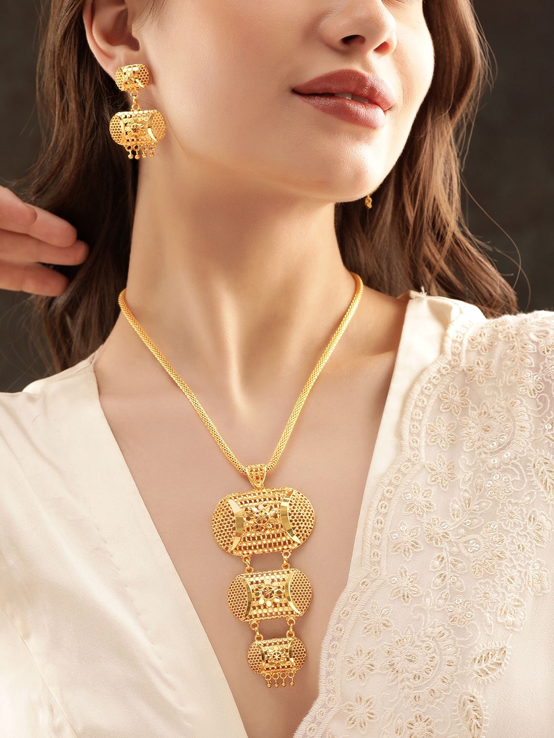 

Rubans Gold-Plated Jewellery Set