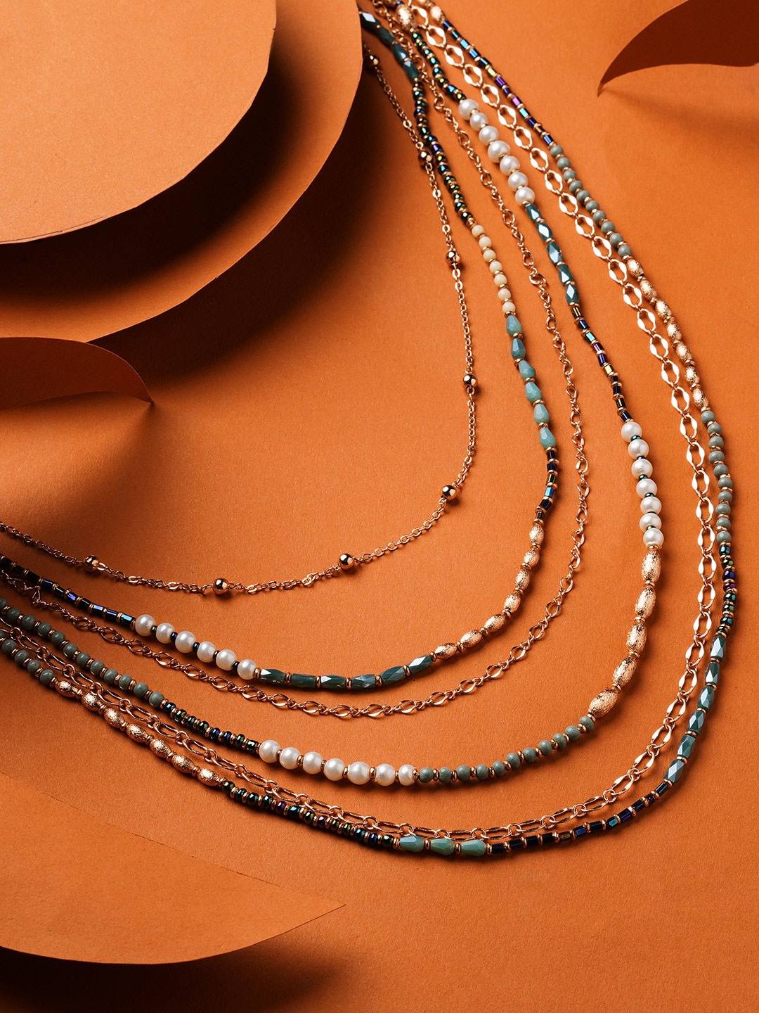 

Accessorize Artificial Beads Necklace, Gold
