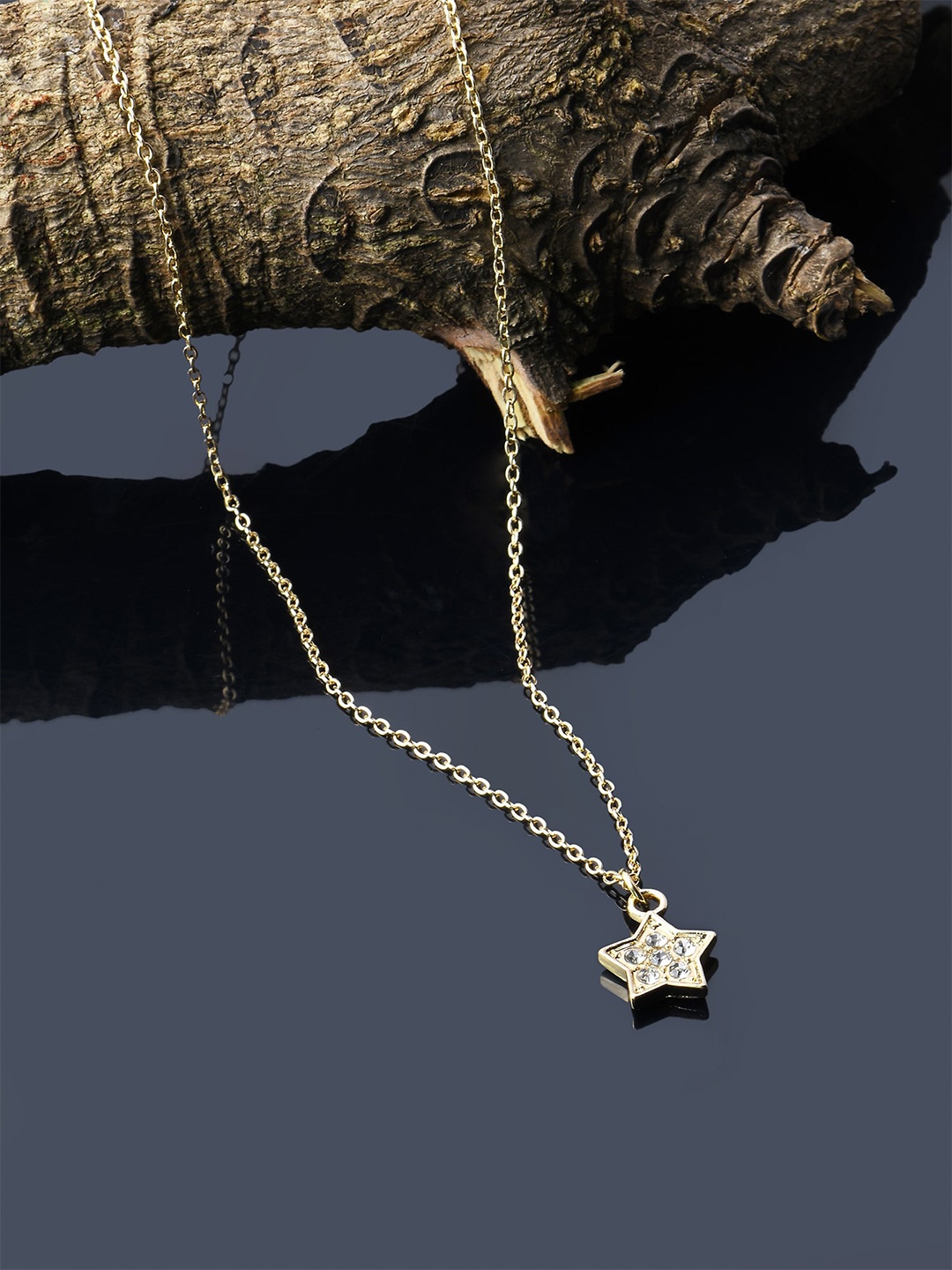 

Accessorize Crystals Minimal Necklace, Gold
