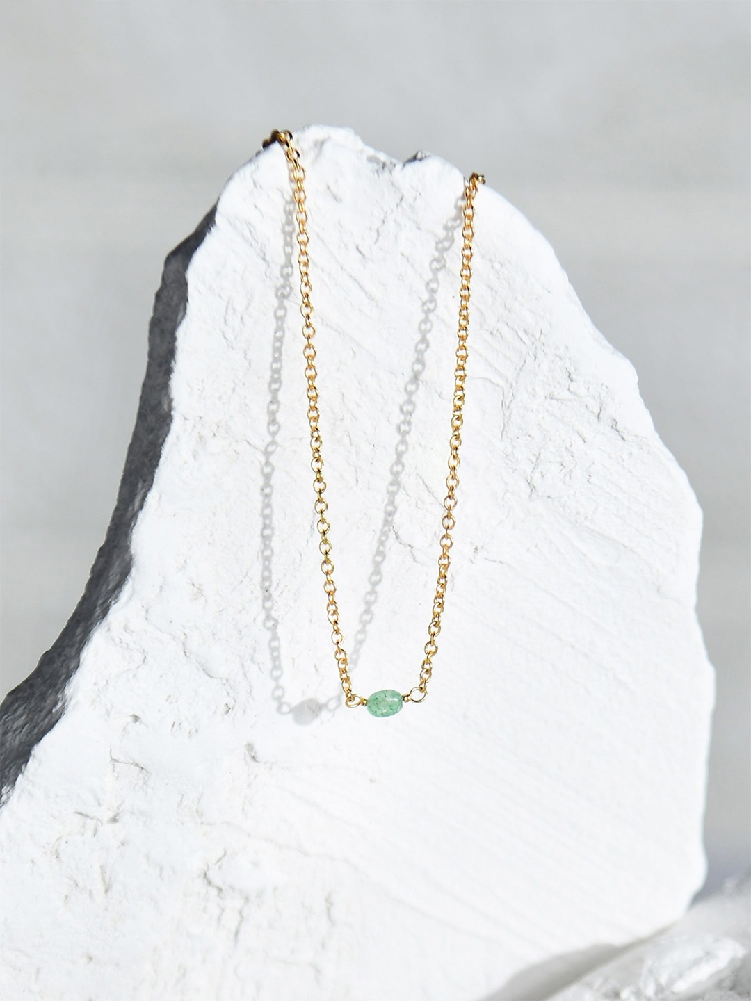 

Accessorize London 14K Gold-Plated Z Sparkle Aventurine Necklace