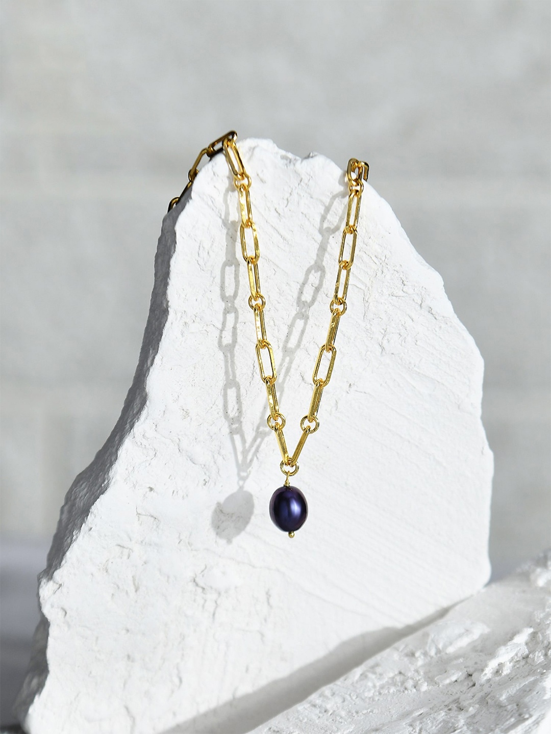 

Accessorize 14K Gold-Plated Z Pearl Chain Necklace