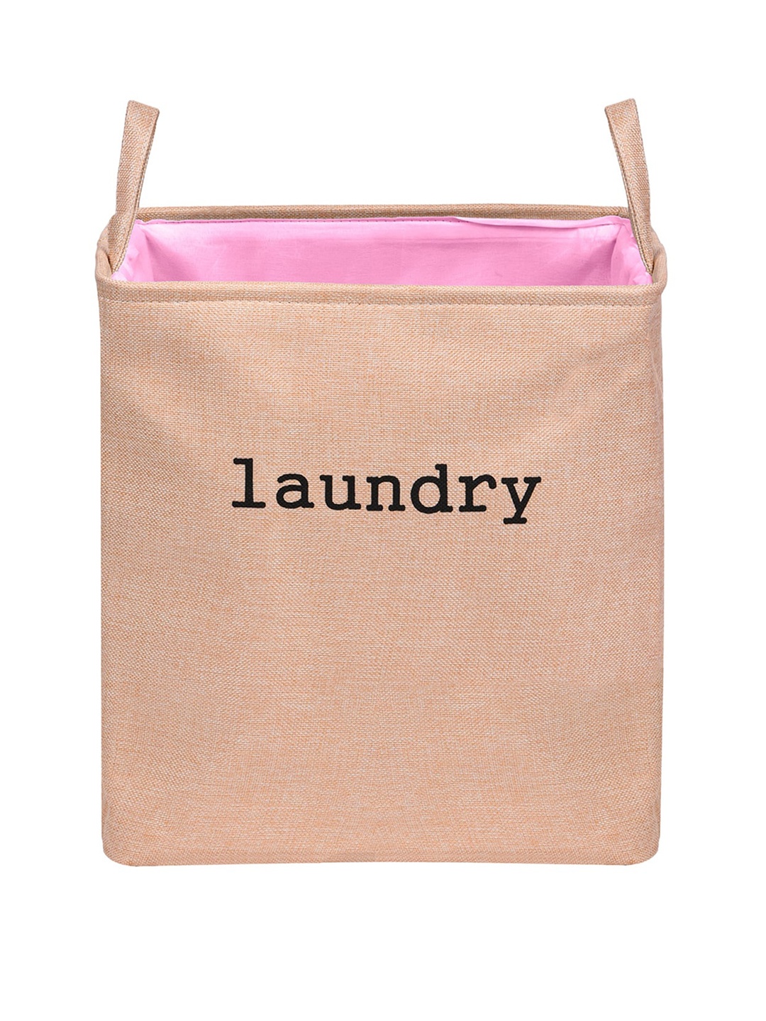 

Kuber Industries 2 Pcs Beige & Grey Printed Jute Foldable Laundry Bags