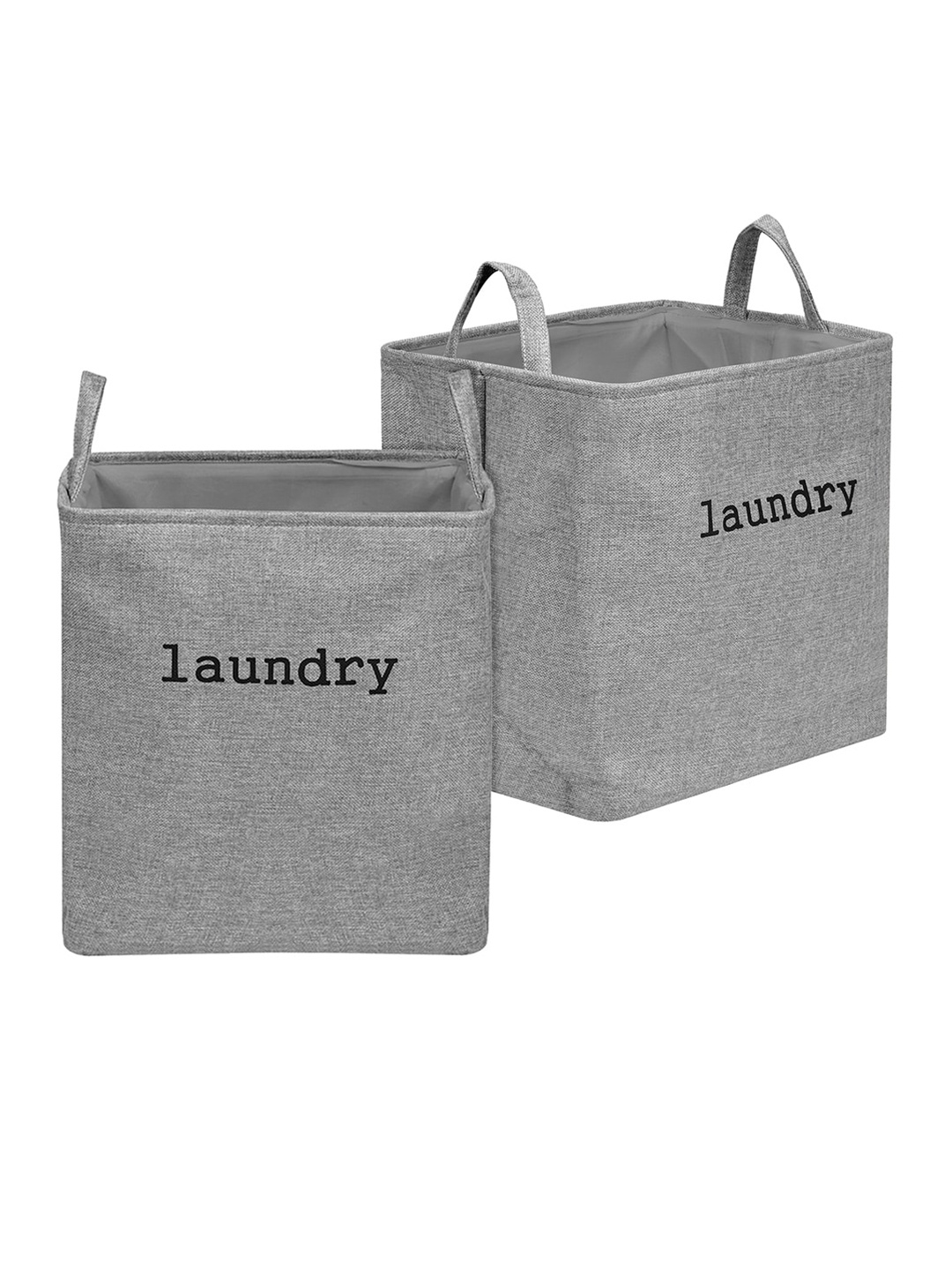 

Kuber Industries Grey 2 Pieces Printed Laundry Bag
