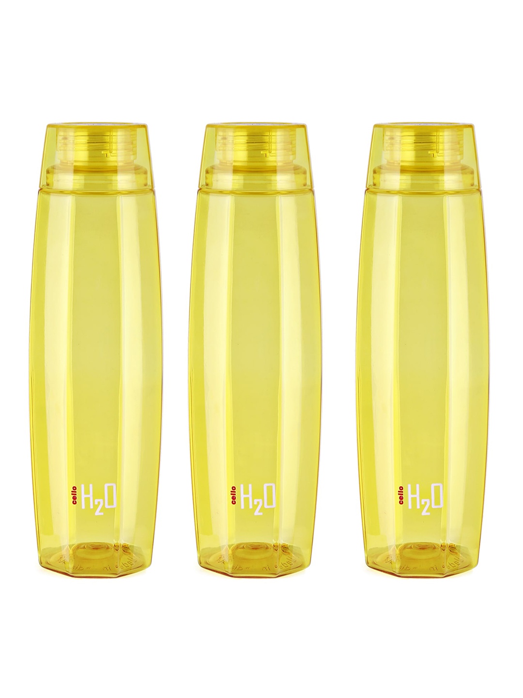 

Cello Octa 3 Pieces Yellow BPA Free Water Bottle 1L Each