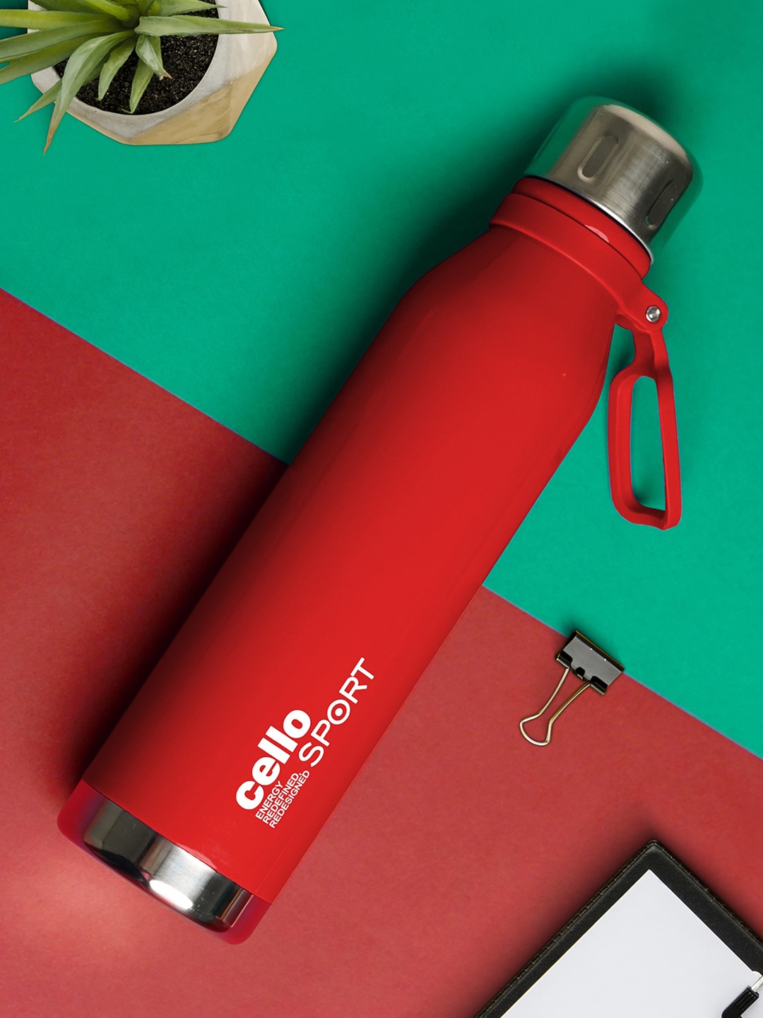 

Cello Bently Red Stainless Steel BPA Free Water Bottle