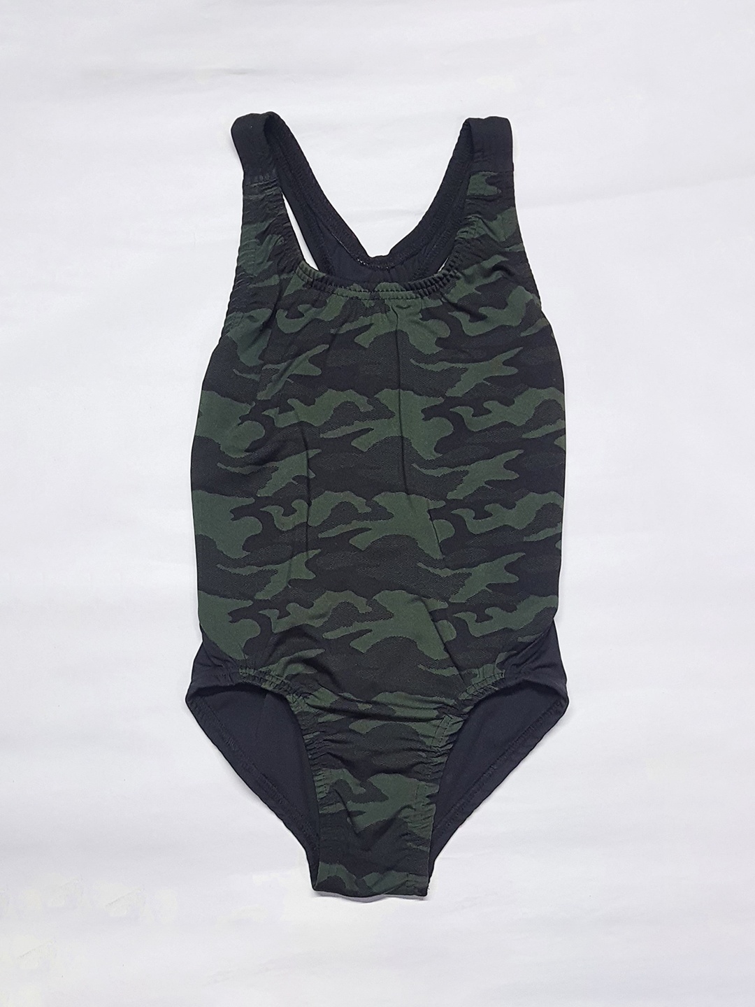 

Apraa & Parma Girls Camouflage Printed Bodysuit, Green
