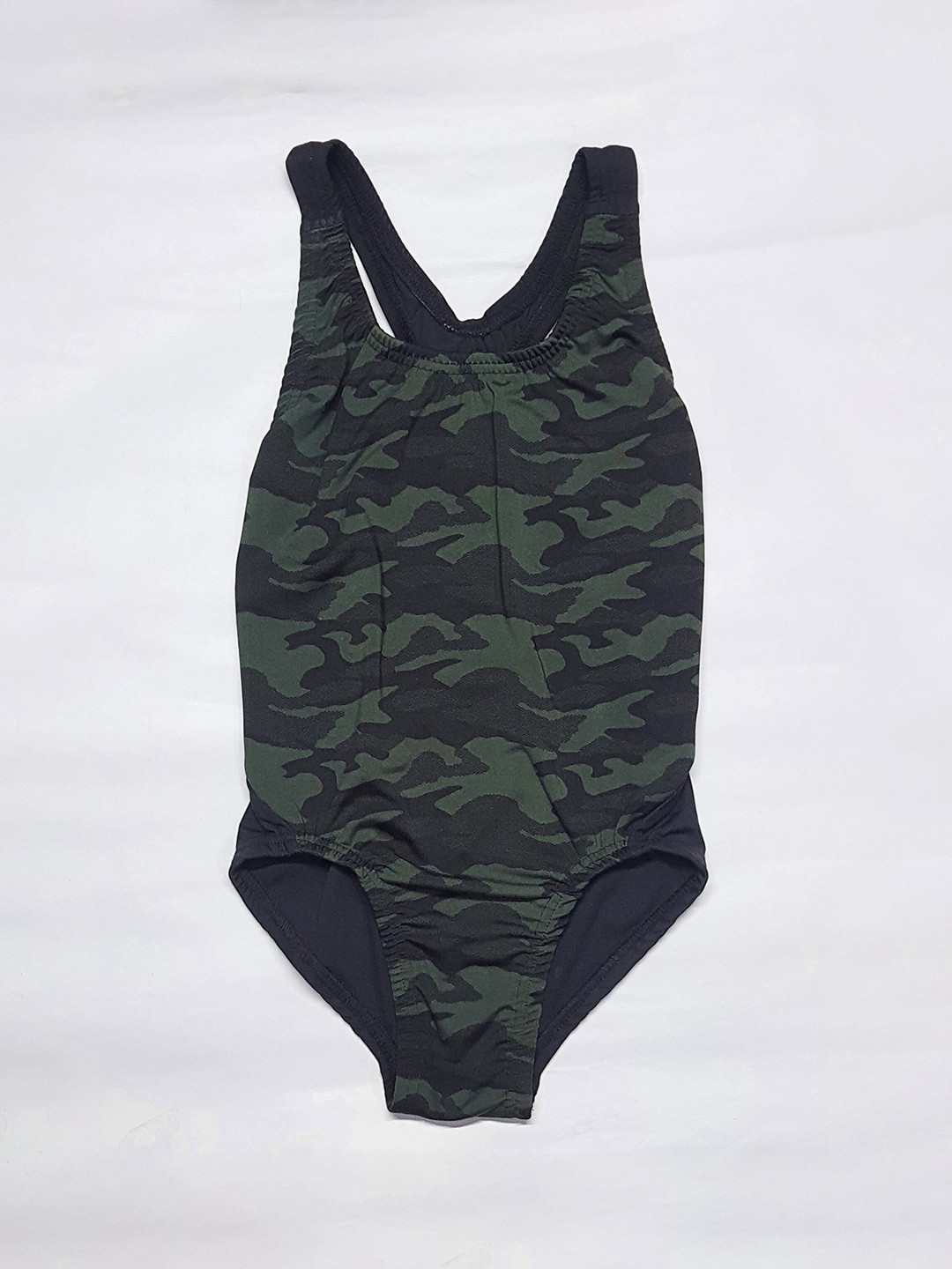 

Apraa & Parma Girls Camouflage Printed Bodysuit, Green