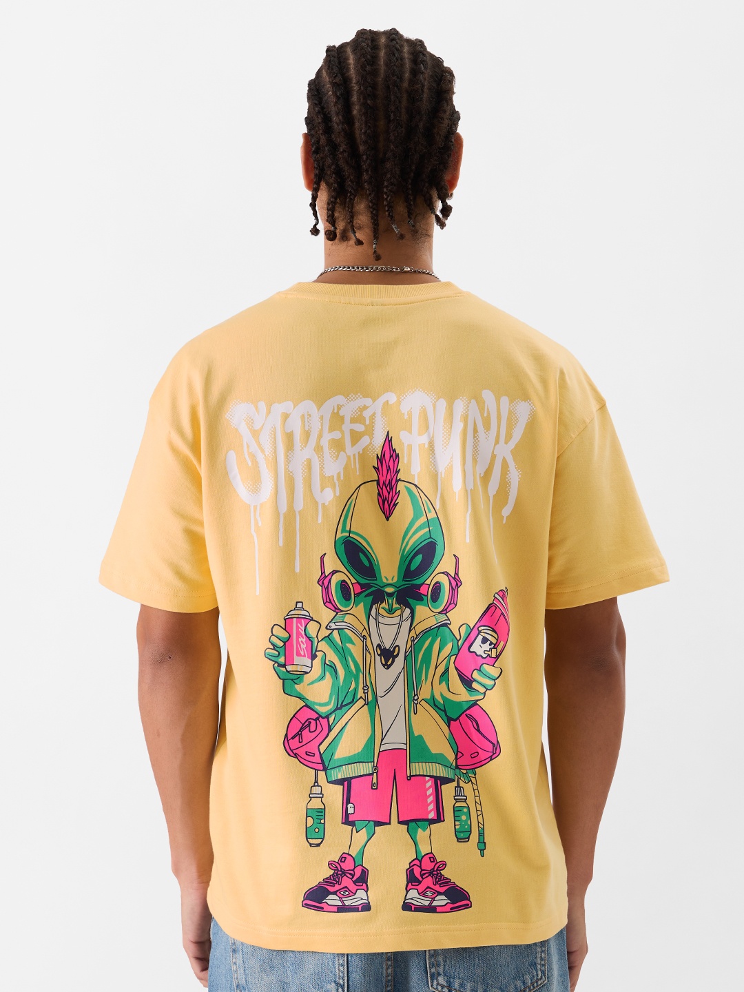 

The Souled Store Graphic Printed Pure Cotton T-Shirt, Yellow