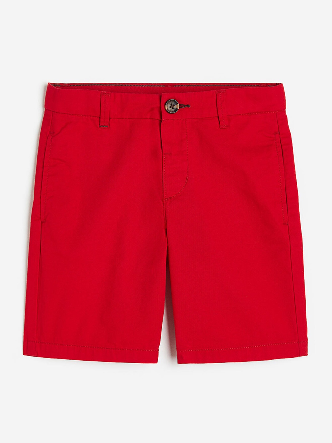 

H&M Boys Cotton Chino Shorts, Red