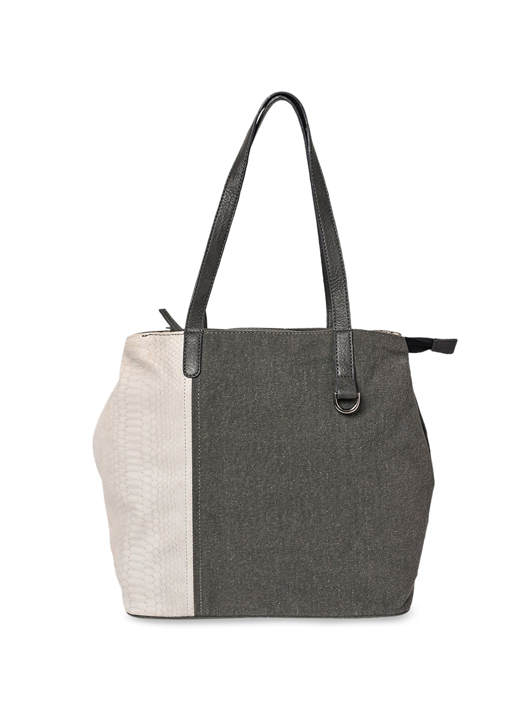 

Mona B Colourblocked Structured Tote Bag, Grey
