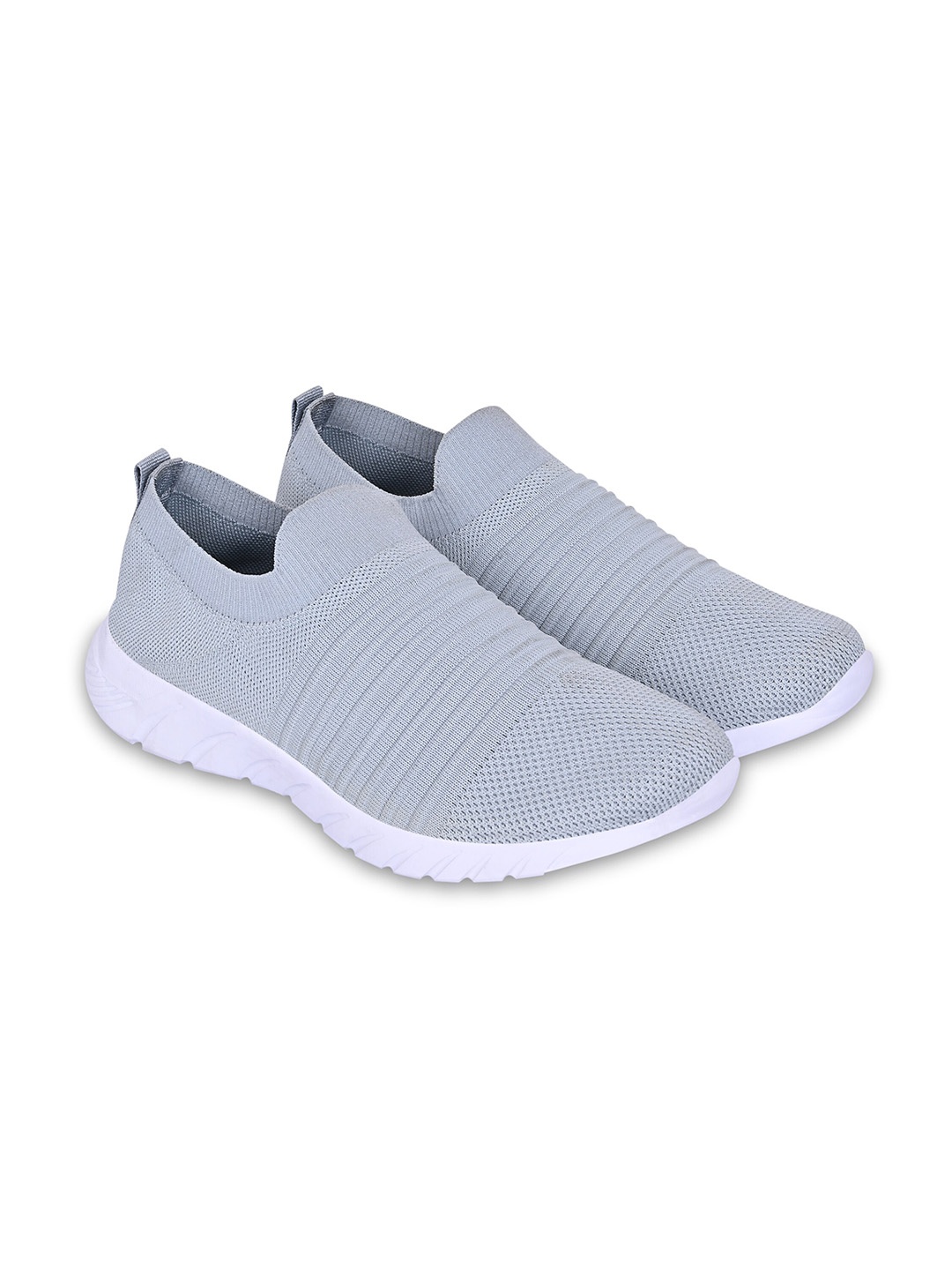 

TPENT Men Textured Lightweight Walking Slip-On Sneakers, Grey
