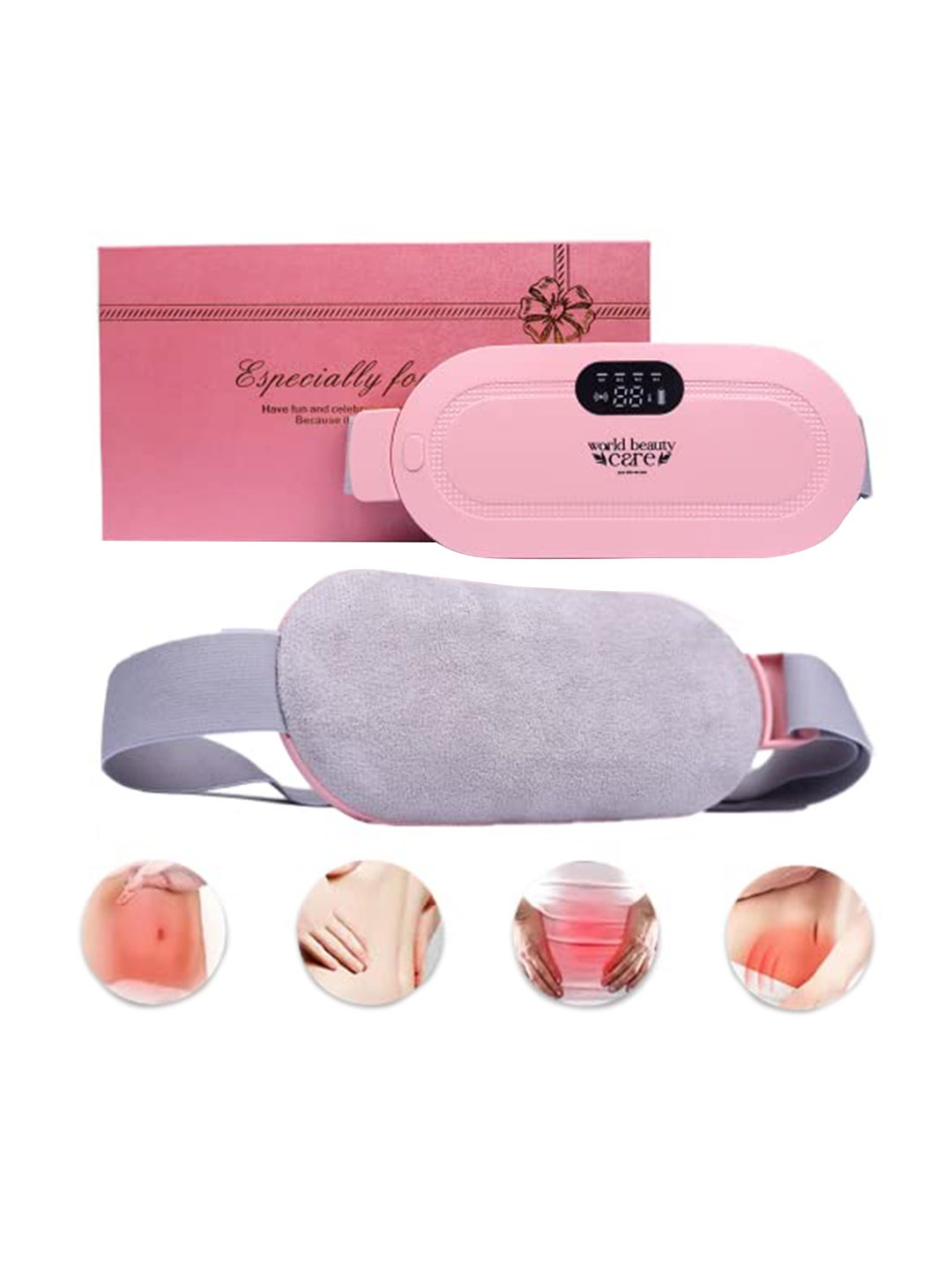 

WBC WorldBeautyCare Portable Magic Heating Pad, Pink