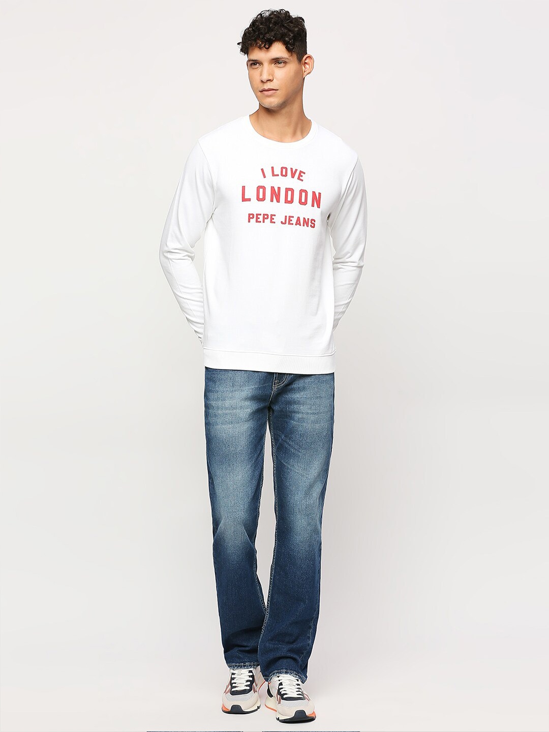 

Pepe Jeans Typography Printed Sweatshirt, White