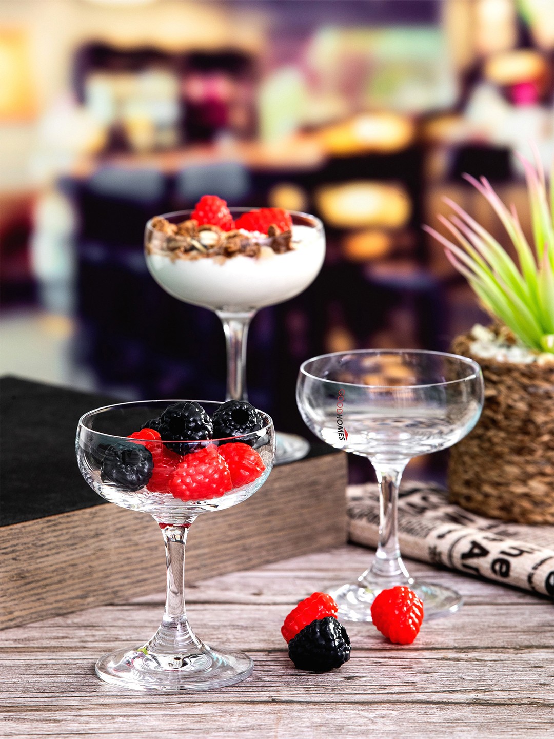 

GOODHOMES Transparent 6 Pieces Glass Dessert Bowl