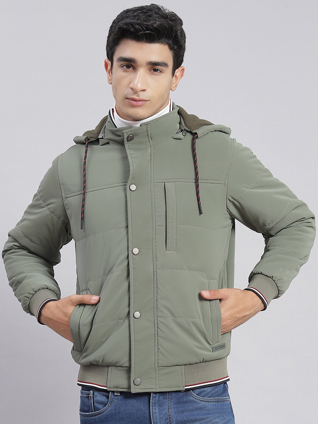 

Monte Carlo Hooded Lightweight Padded Jacket, Green