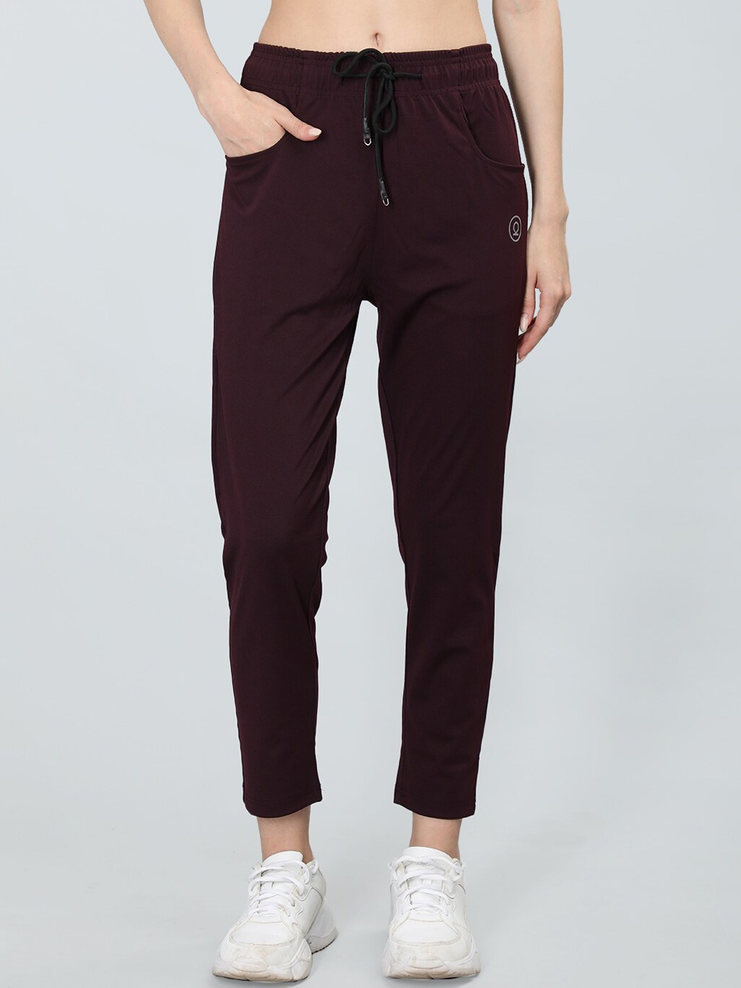 

CHKOKKO Women Anti-Bacterial Sports Track Pants, Maroon