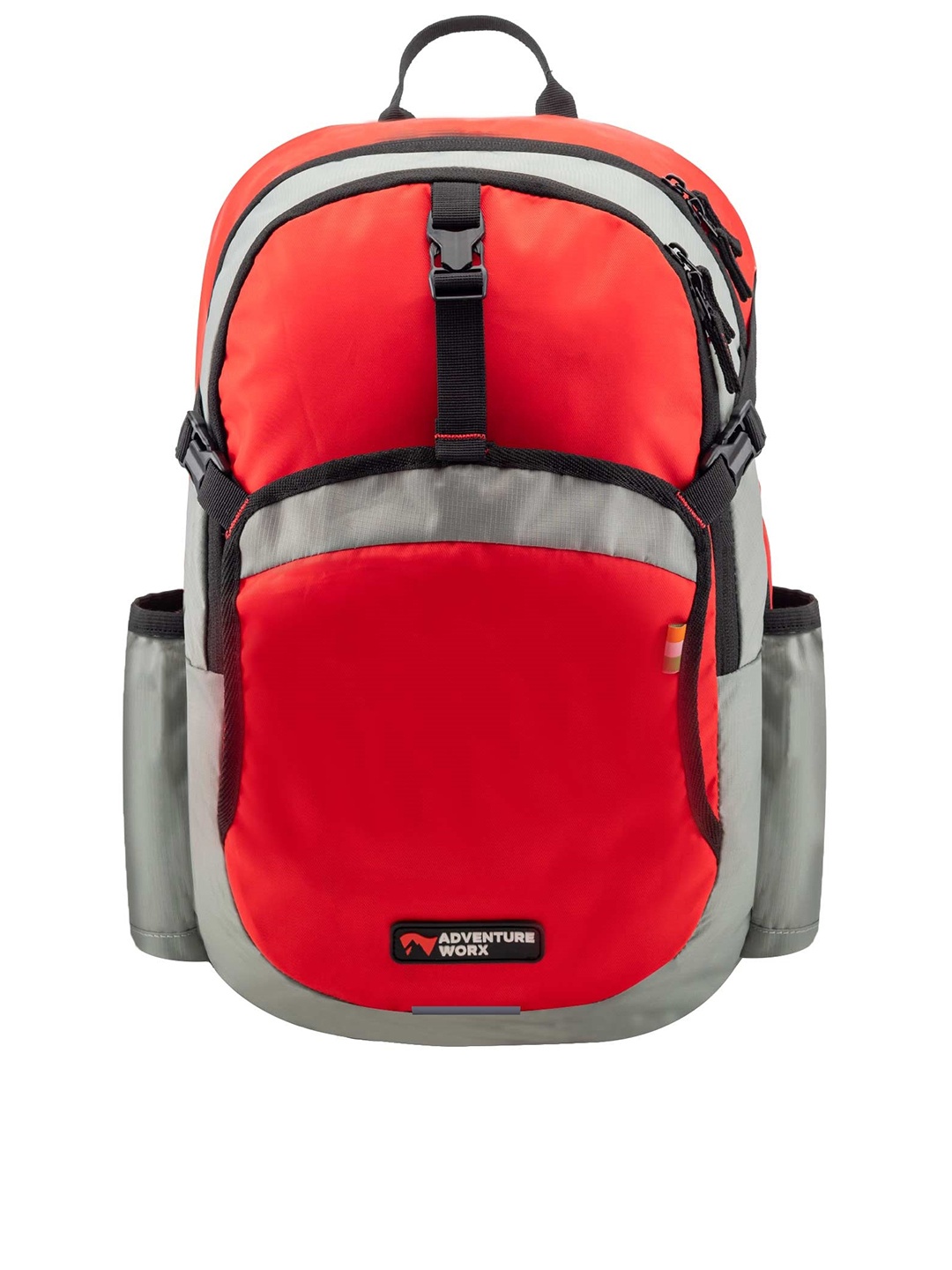 

ADVENTURE WORX Unisex Colourblocked Dura Base 18 Inch Laptop Backpack, Red