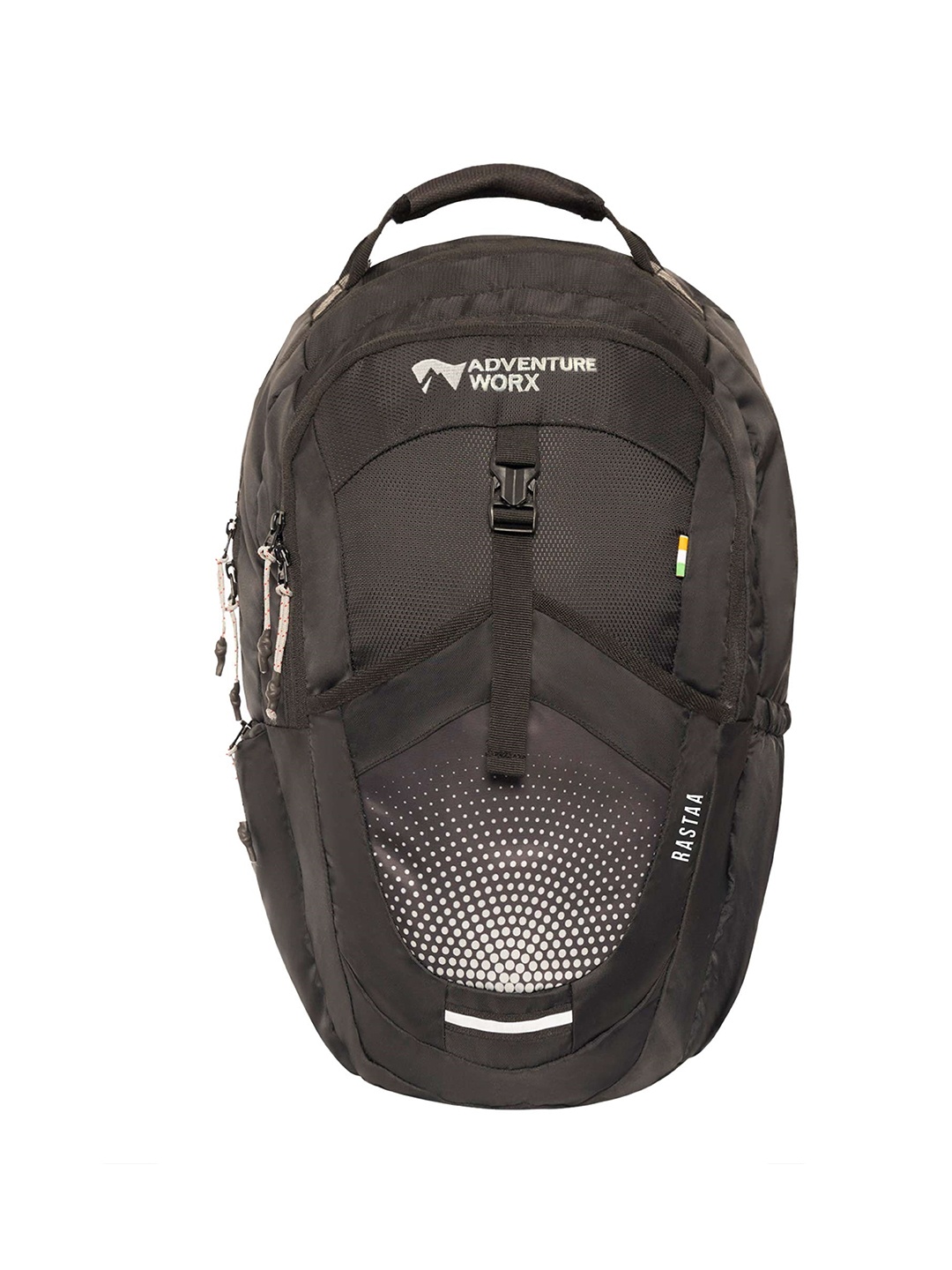 

ADVENTURE WORX Unisex Brand Logo Backpack - Laptop Up To 18 Inches, Black