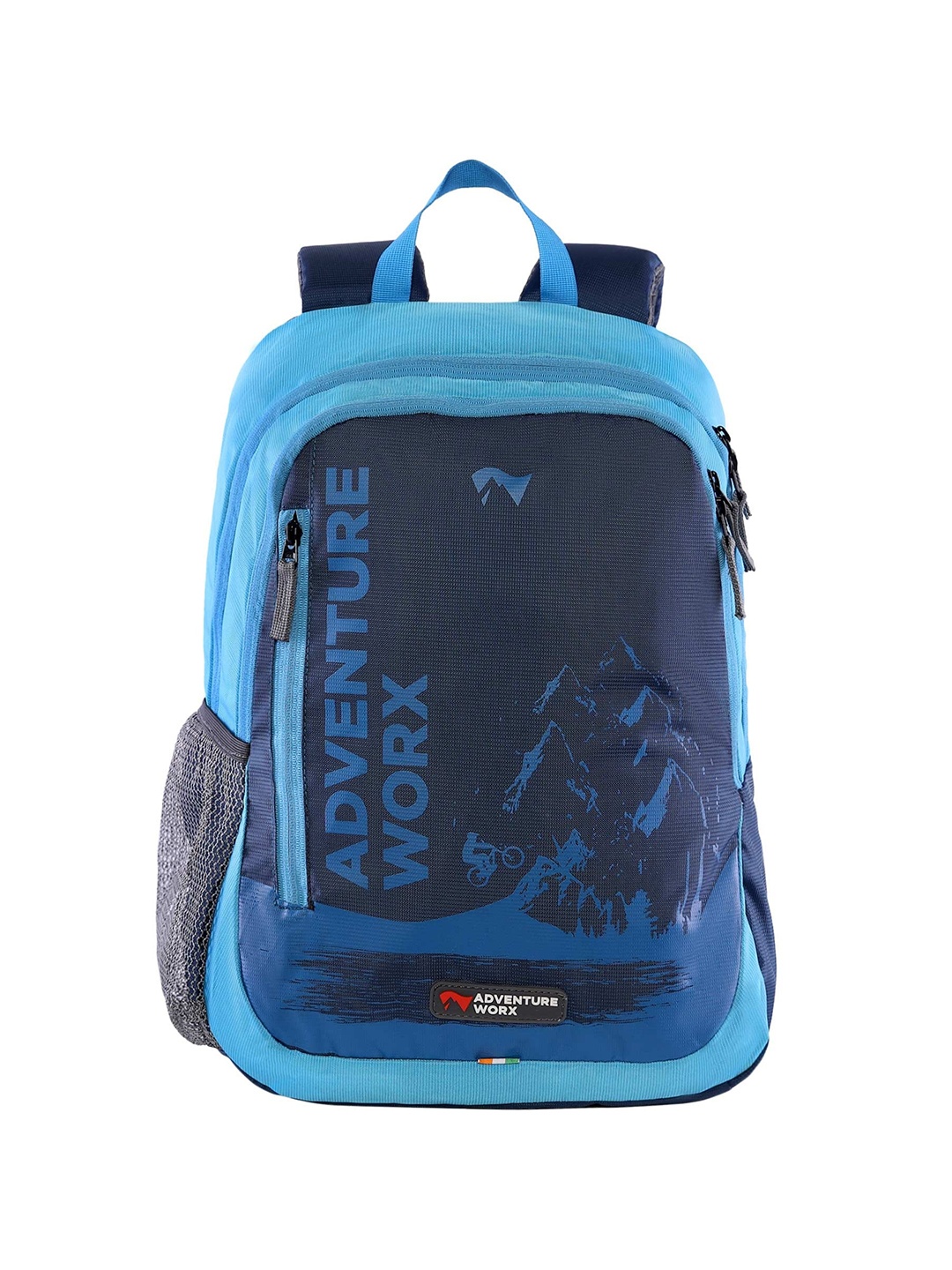 

ADVENTURE WORX Unisex Typography Backpack - Laptop Up To 18 Inches, Blue