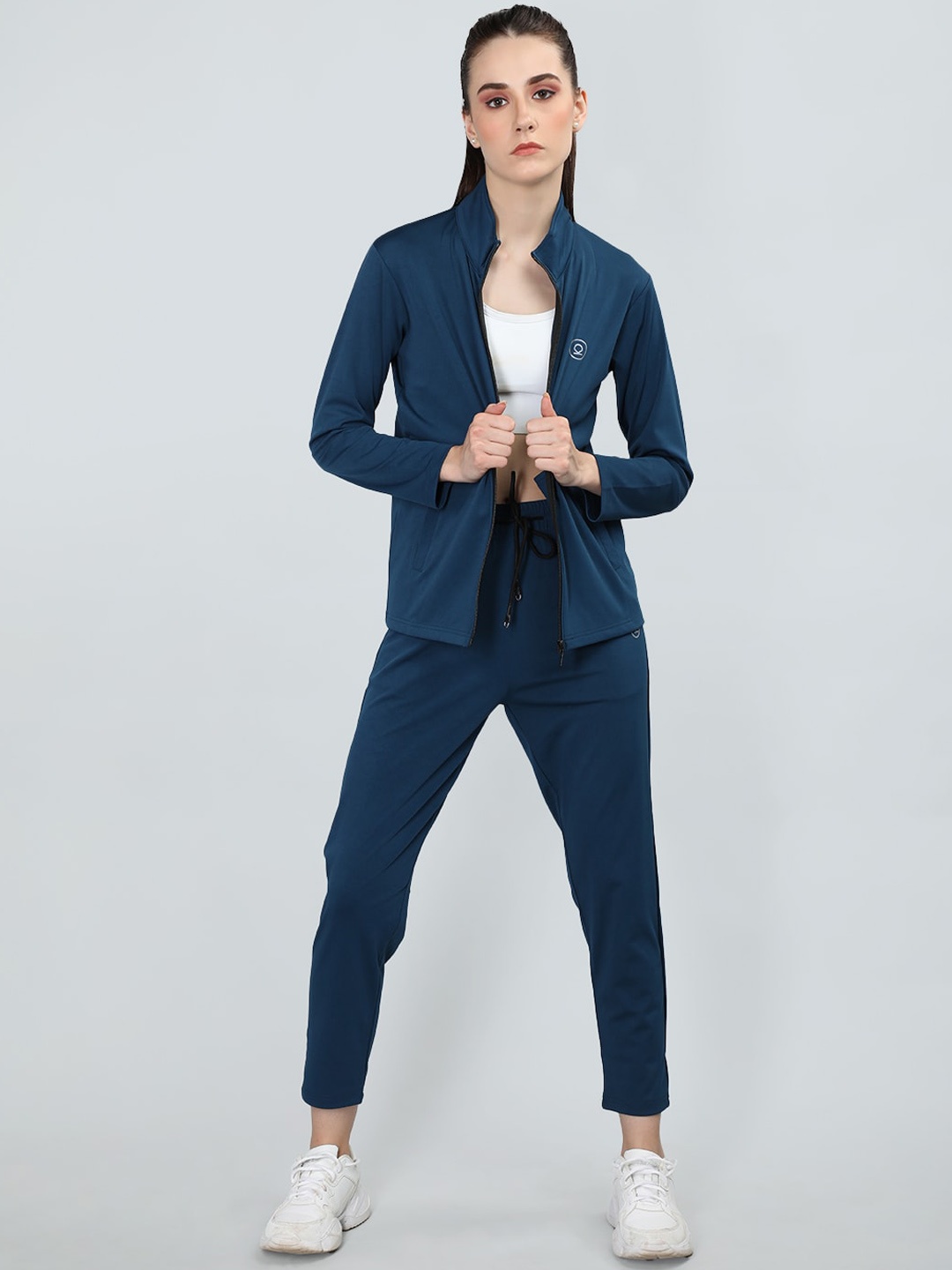 

CHKOKKO Women 4-Way Stretchable Tracksuit, Blue
