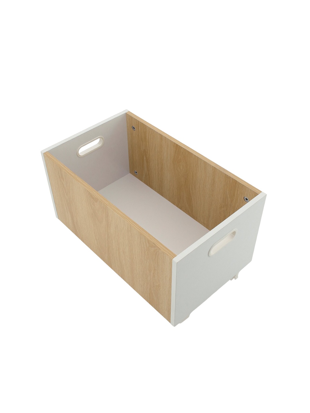 

Anko White & Beige Storage Box with Wheels