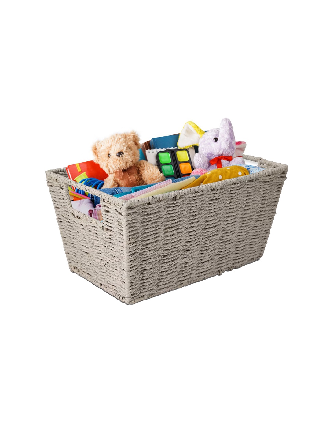 

Anko Grey Paper Rope Basket with Handles