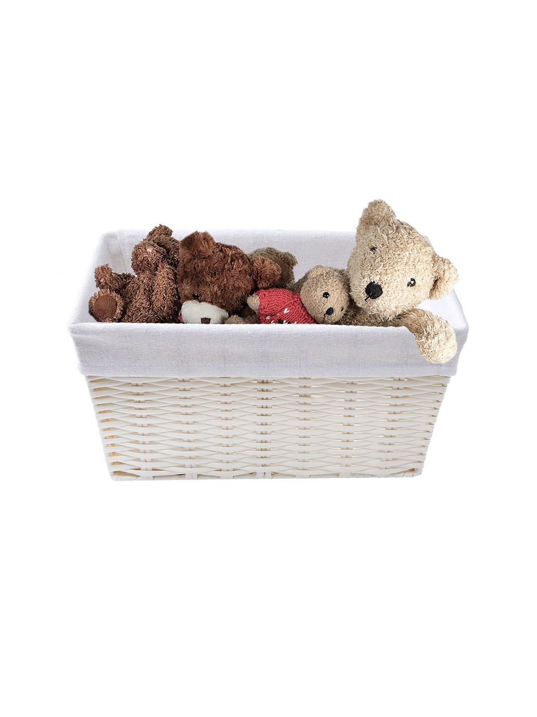 

Anko White Rattan Stackable Basket