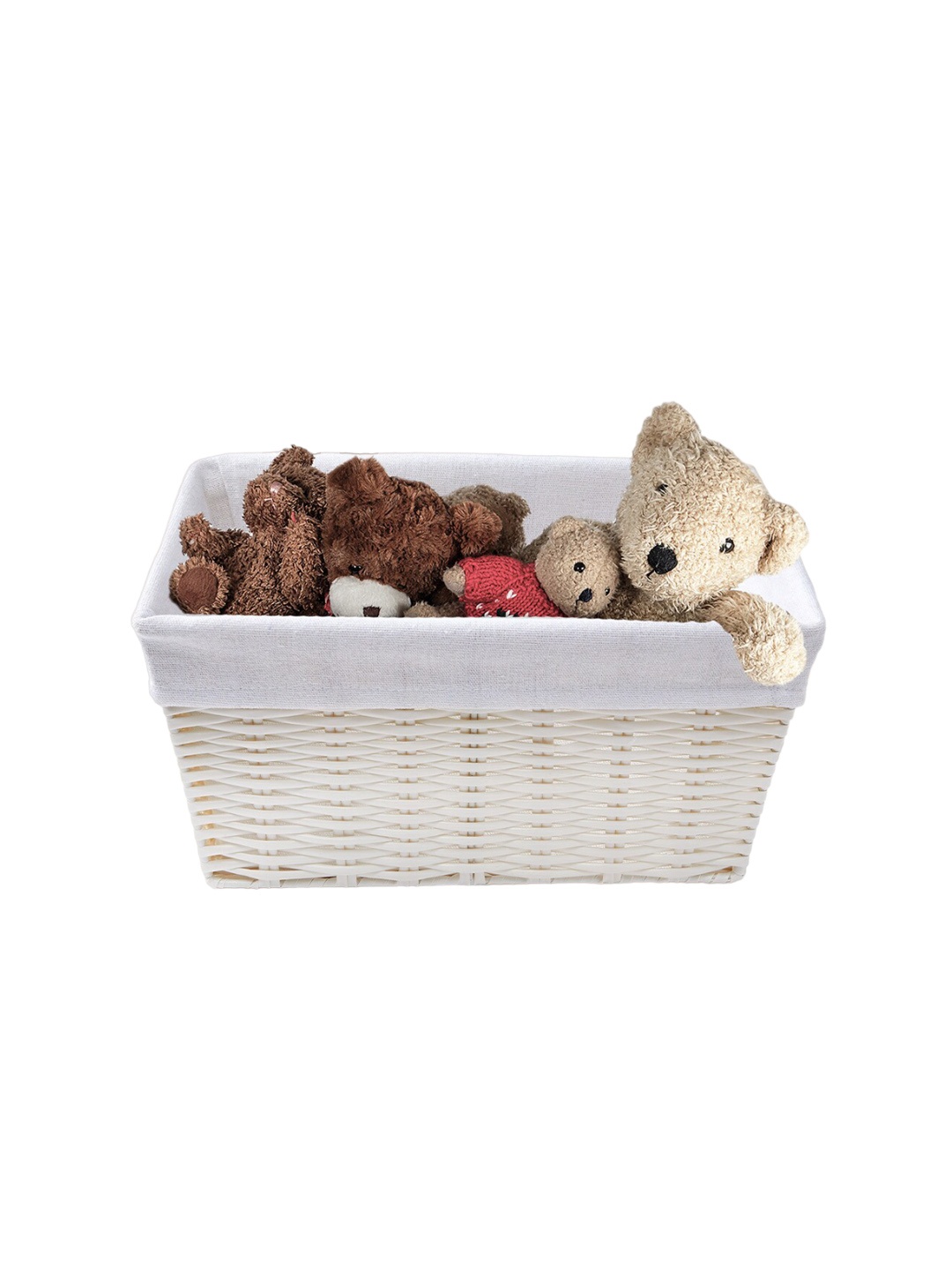

Anko White Rattan Stackable Basket