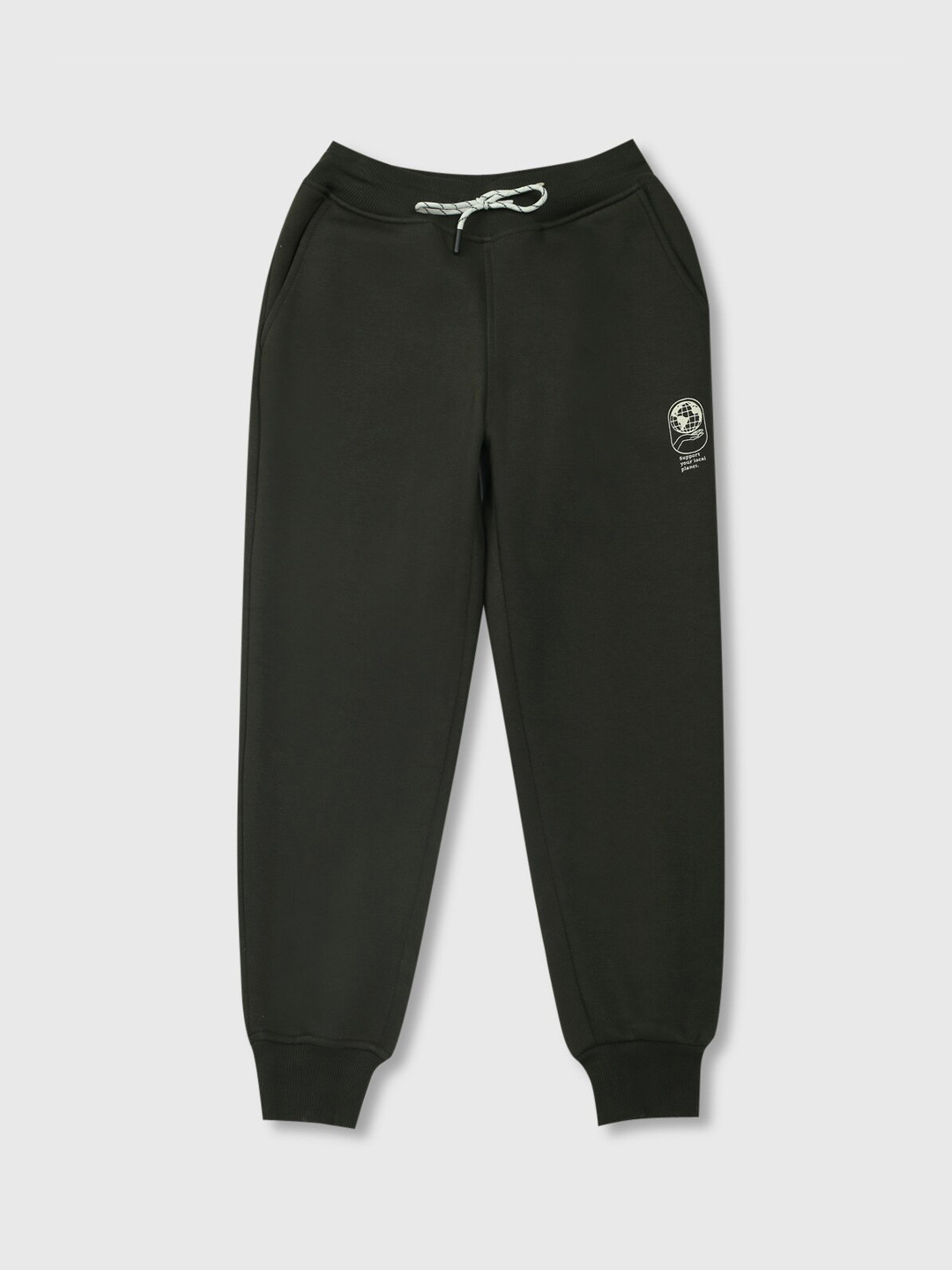 

Gini and Jony Boys Regular Fit Cotton Joggers, Olive