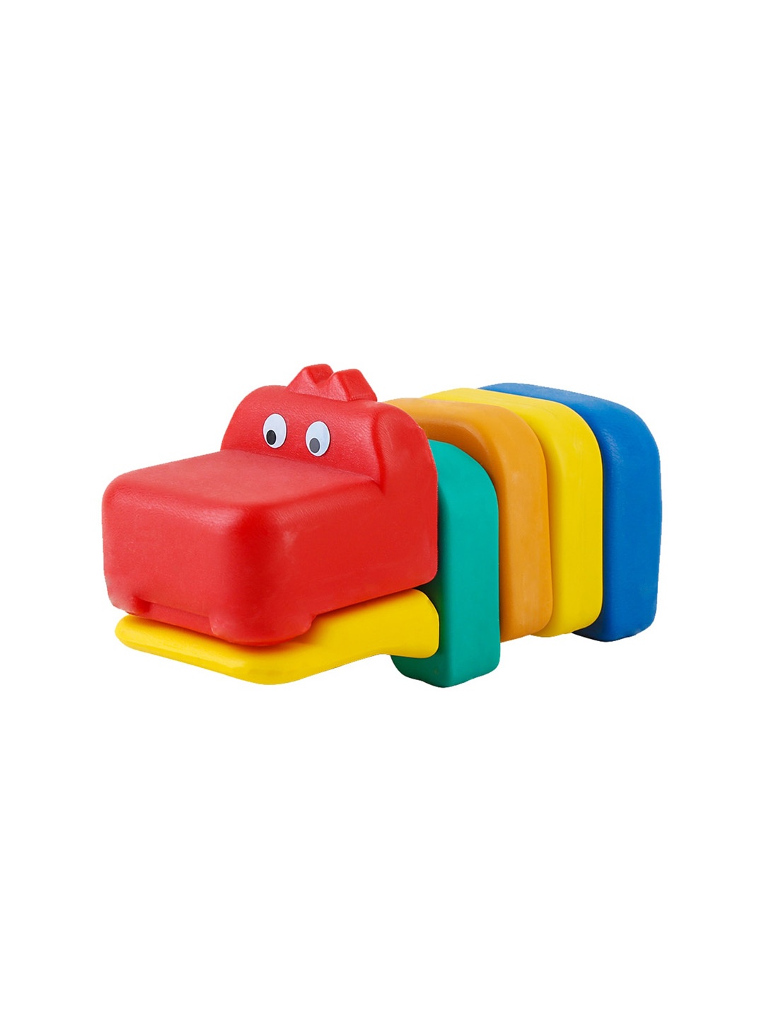 

OK PLAY Kids Hippo Shape Toy With Assemble & Dissemble, Yellow