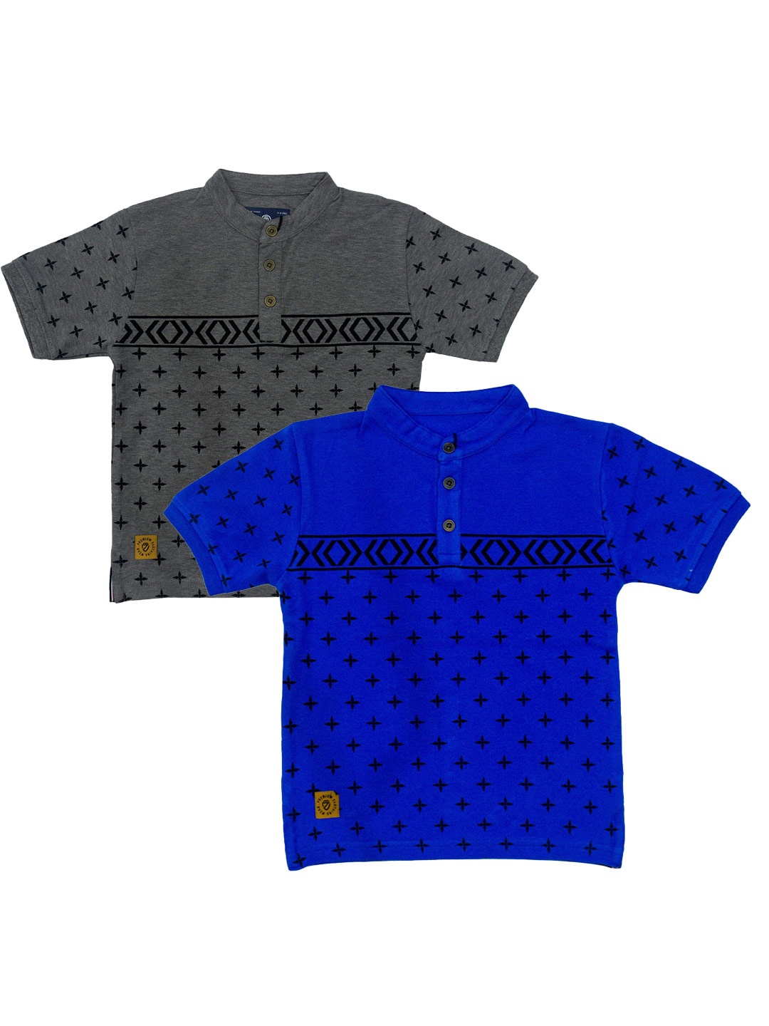 

BAESD Boys Pack Of 2 Printed Cotton T-shirt, Blue