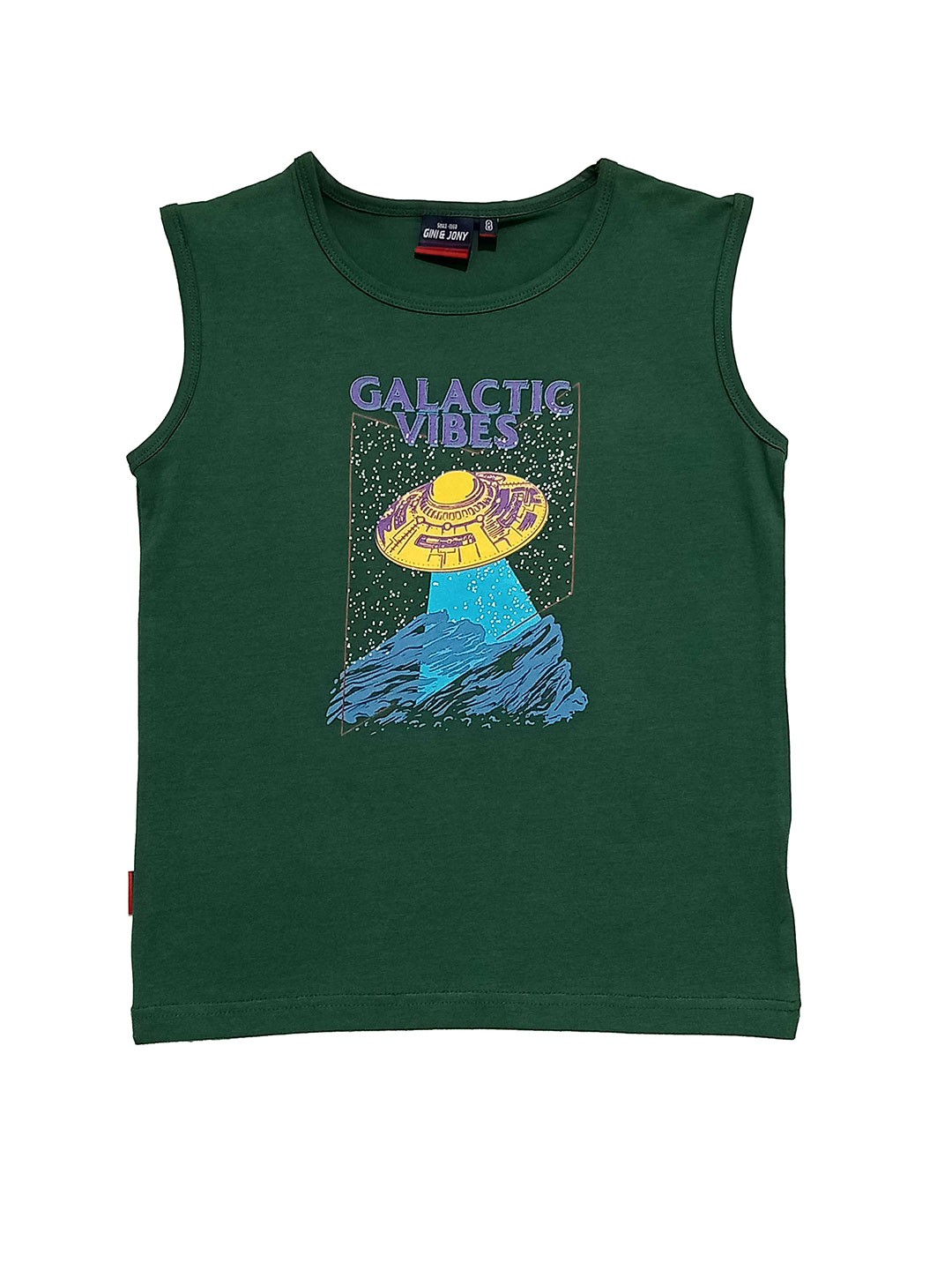 

Gini and Jony Boys Graphic Printed T-shirt, Green