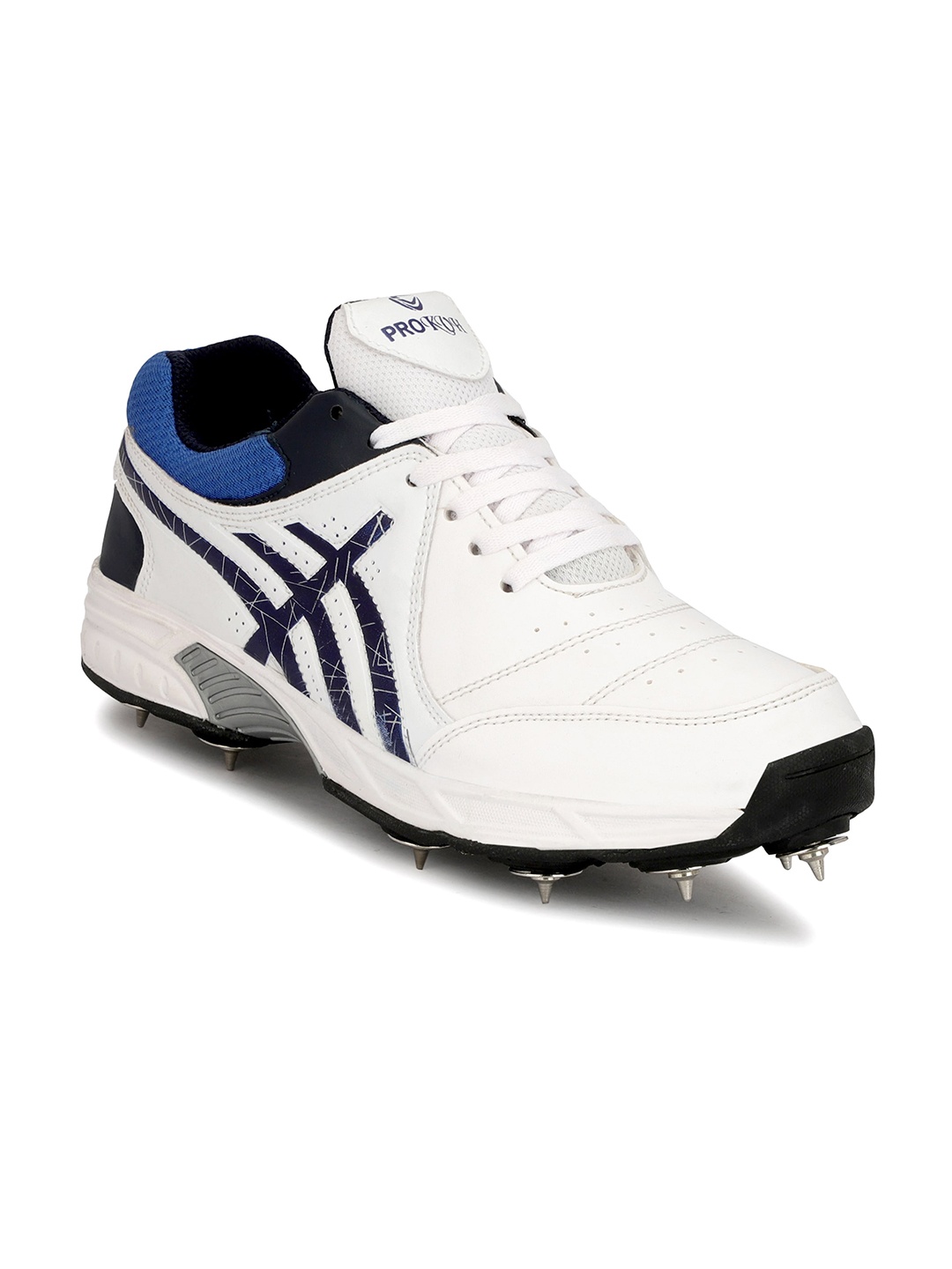 

PRO KVH Men Cricket Super Grip EVA Sports Shoes, White