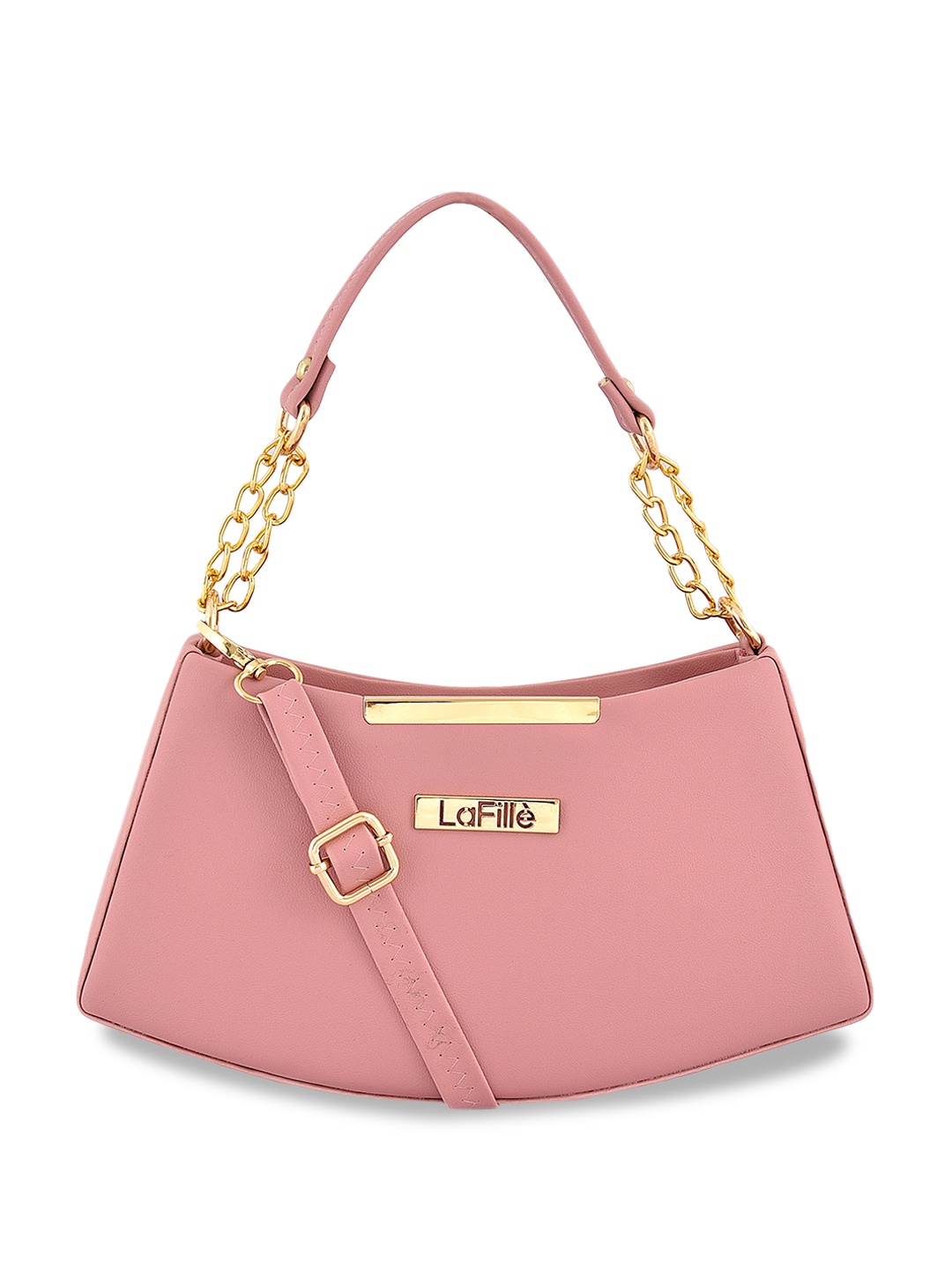 

LaFille Textured Structured Handheld Bag, Pink