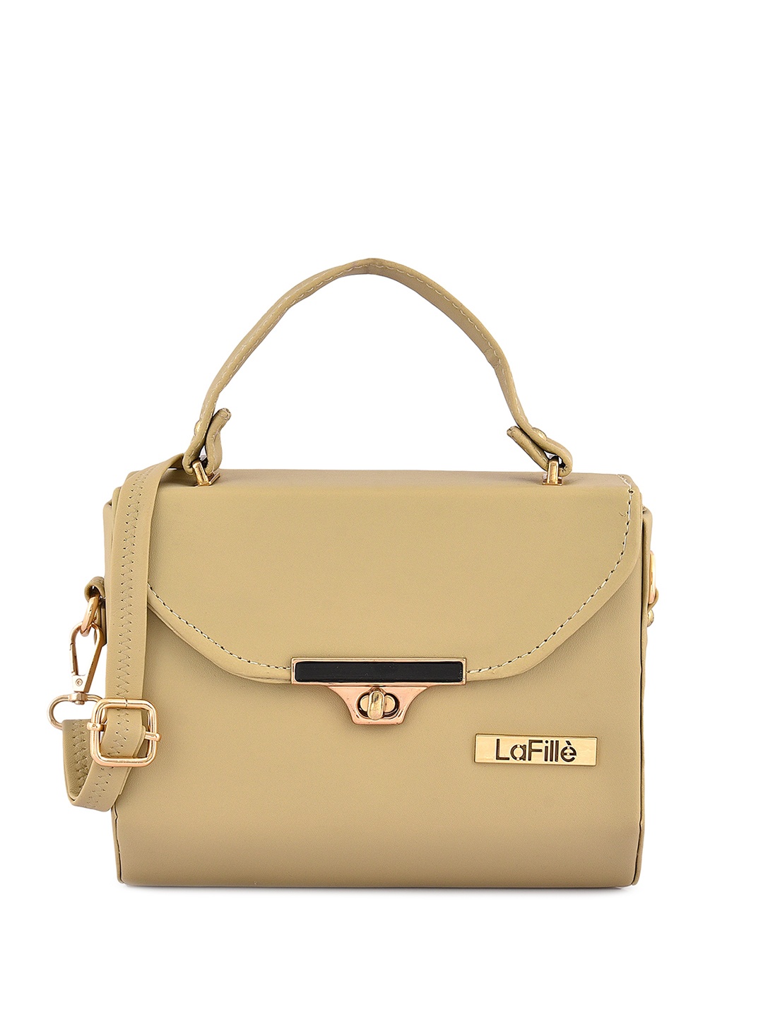 

LaFille PU Structured Handheld Bag, Beige