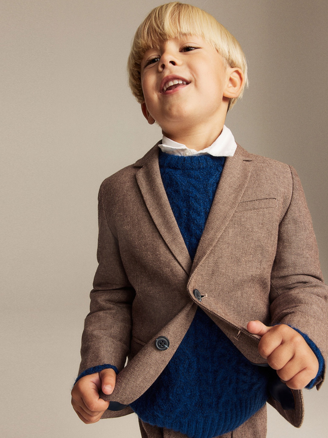 

H&M Boys Cotton Jacket, Brown