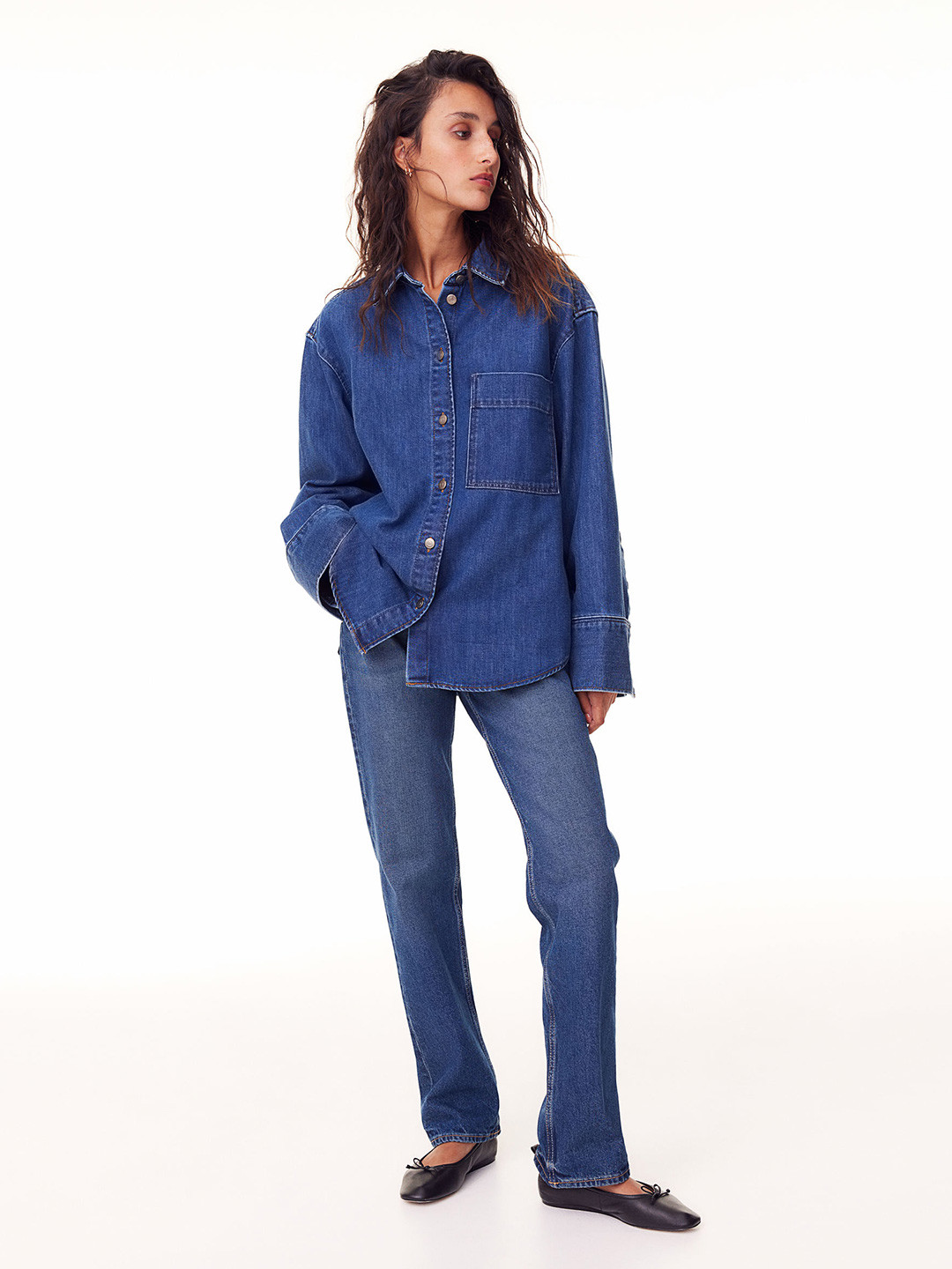 

H&M Denim Shirts, Blue