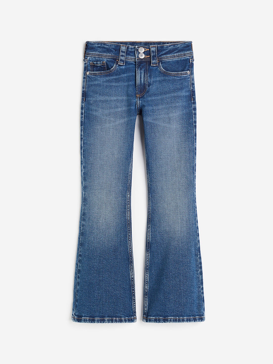 

H&M Girls Flared Leg Jeans, Blue