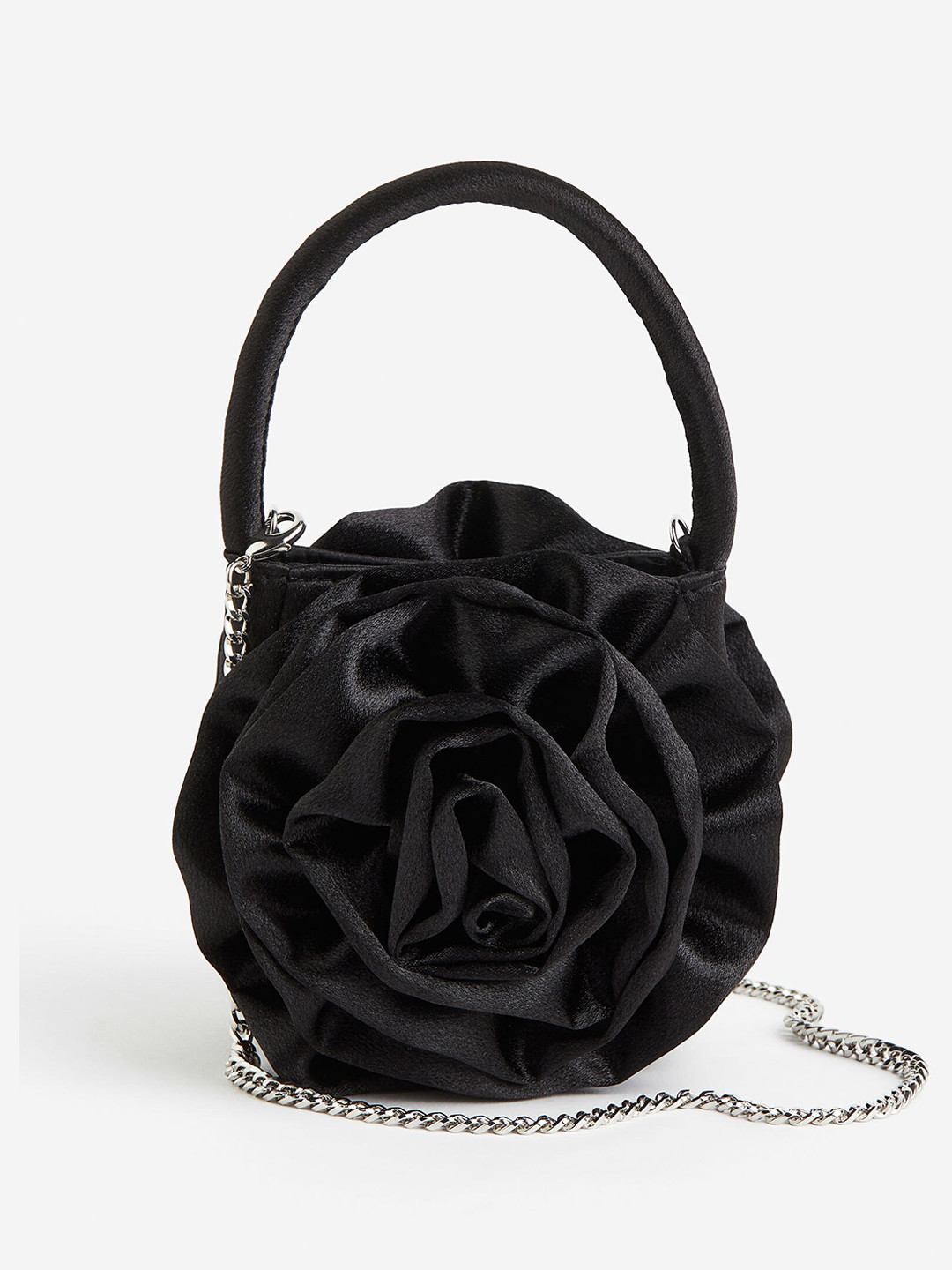 

H&M Appliqued Shoulder Bag, Black