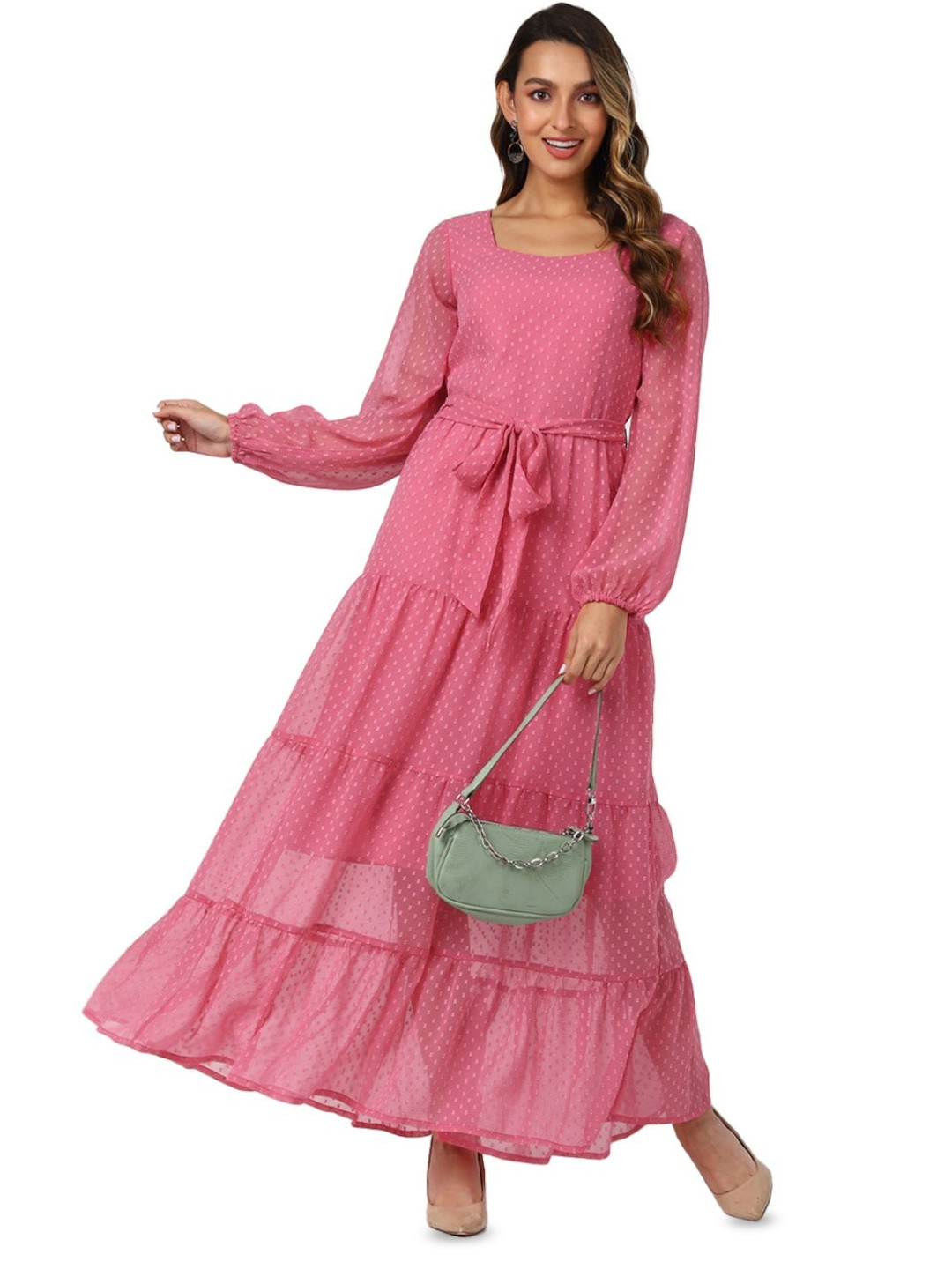 

UrbanMark Pink Maxi Dress