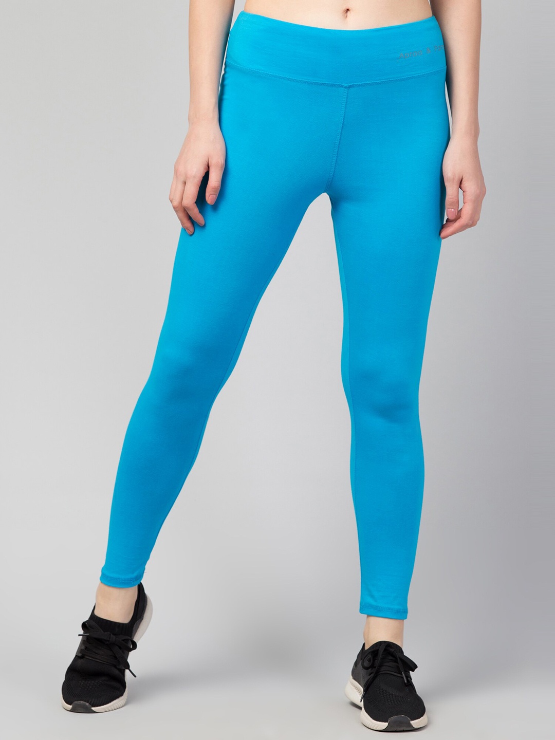 

Apraa & Parma Slim Fit High-Rise Ankle Length Tights, Blue
