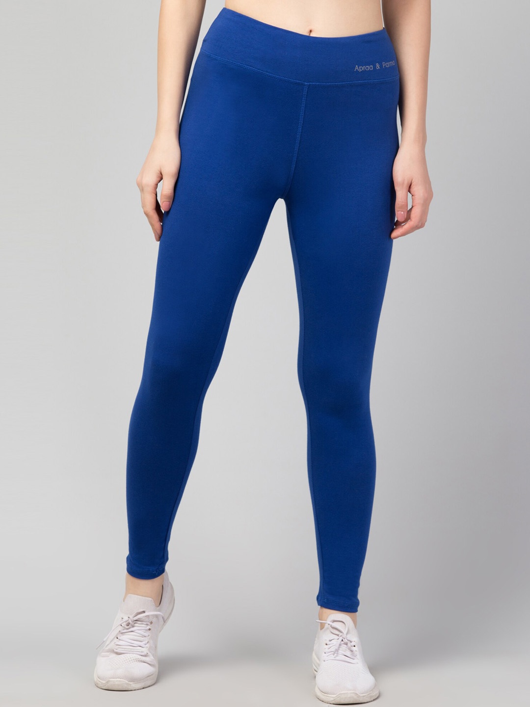 

Apraa & Parma Women Solid High-Rise Ankle Length Tights, Blue