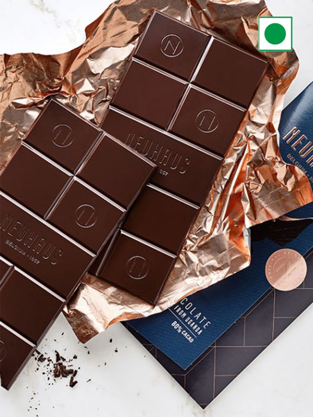 

Neuhaus Dark Uganda 80% Cocoa Bar- 100g, Brown