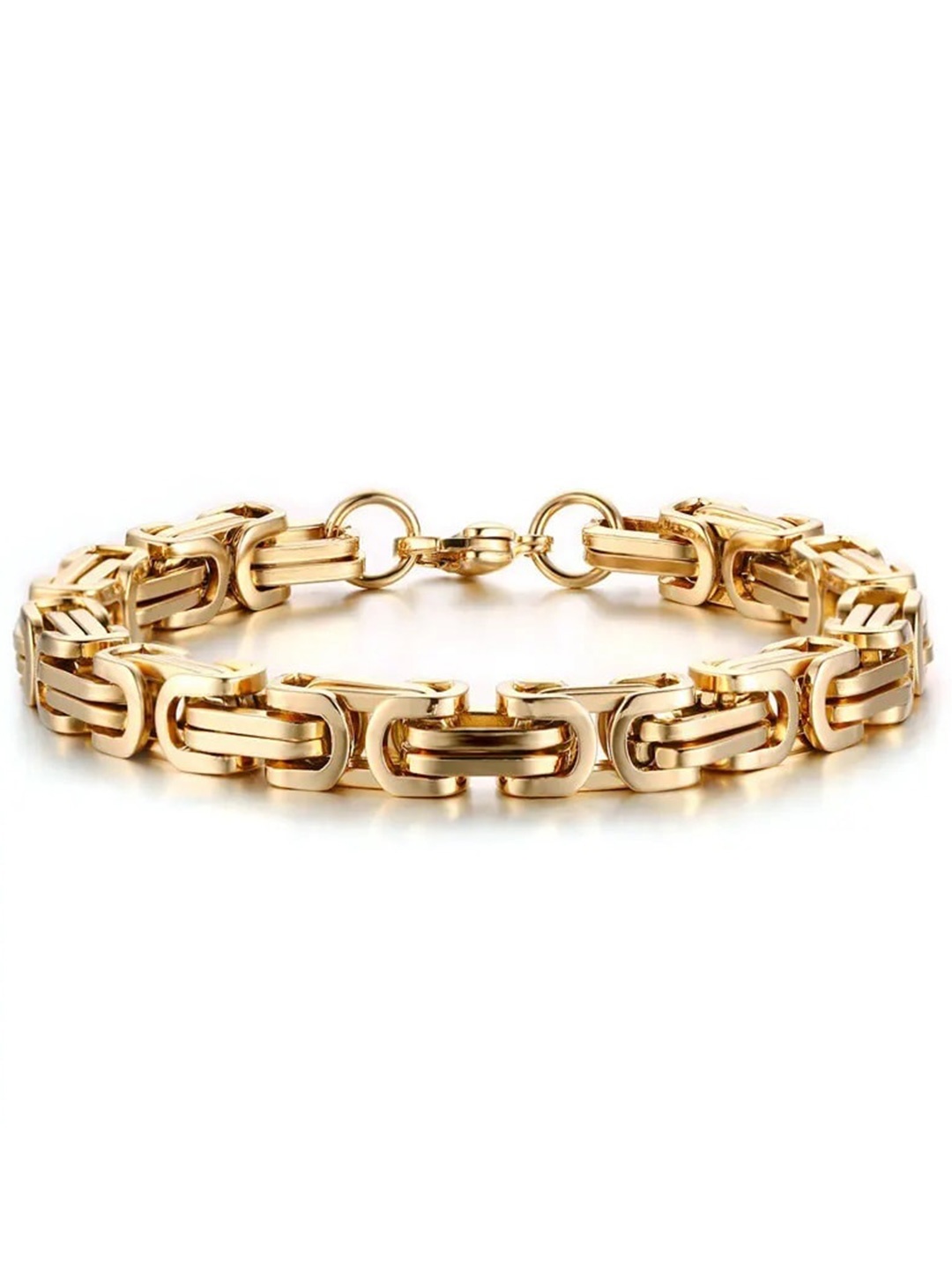 

MEENAZ Gold-Plated Stainless Steel Link Bracelet