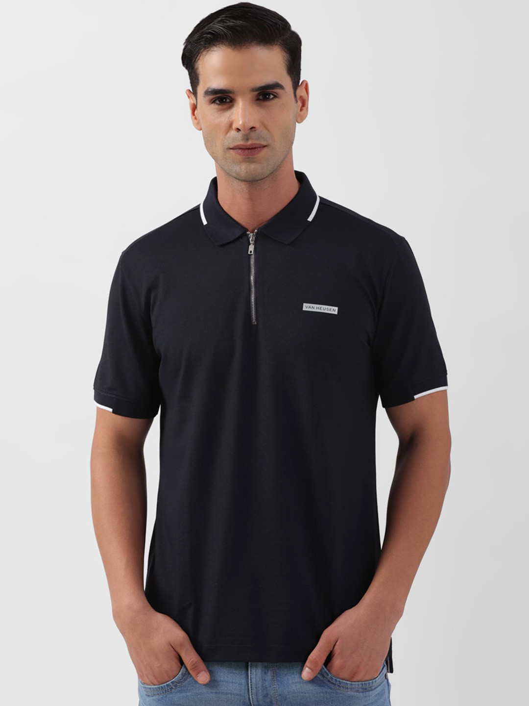 

Van Heusen Sport Polo Collar Casual T-Shirt, Navy blue