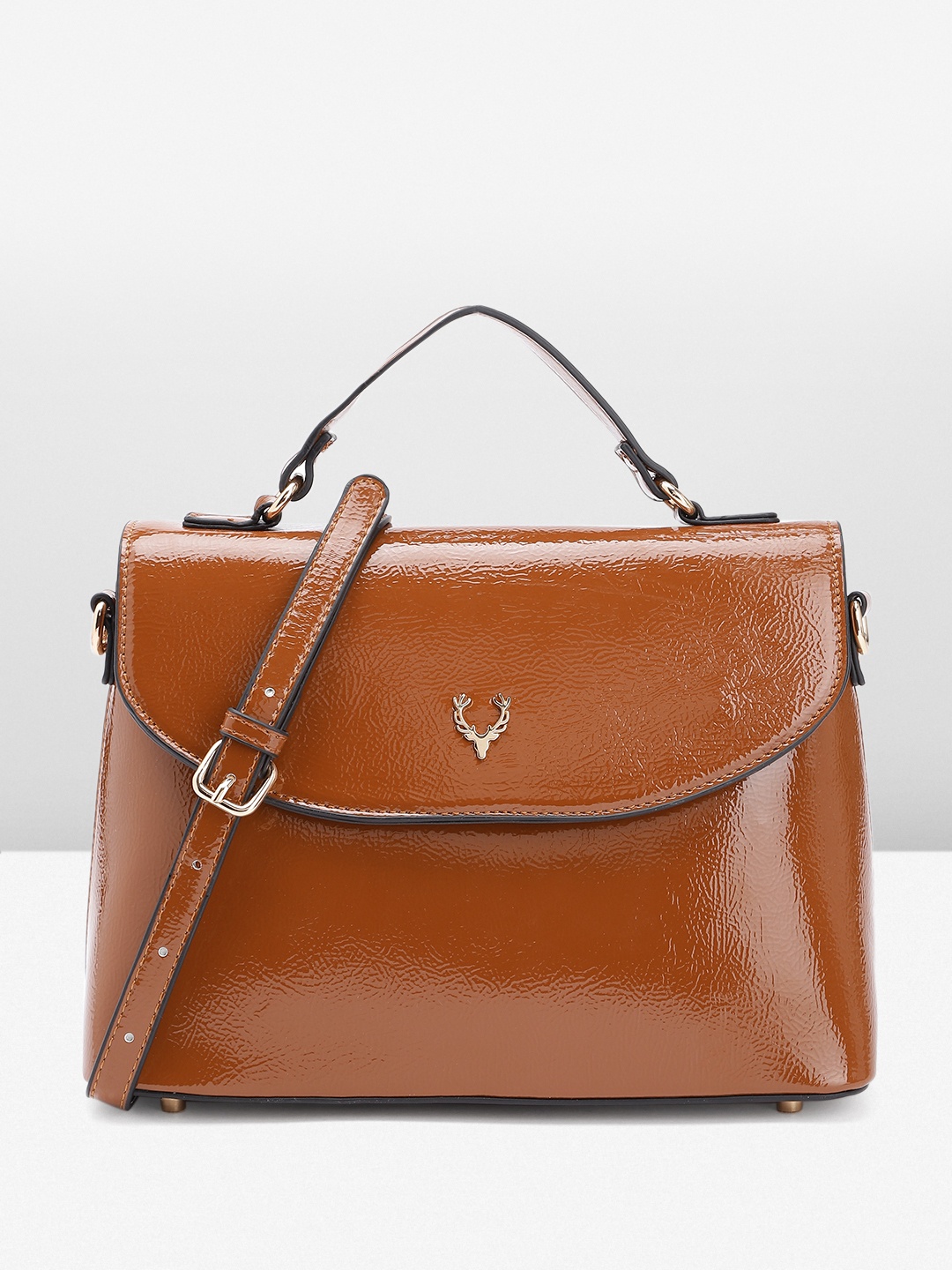 

Allen Solly Structured Satchel, Tan