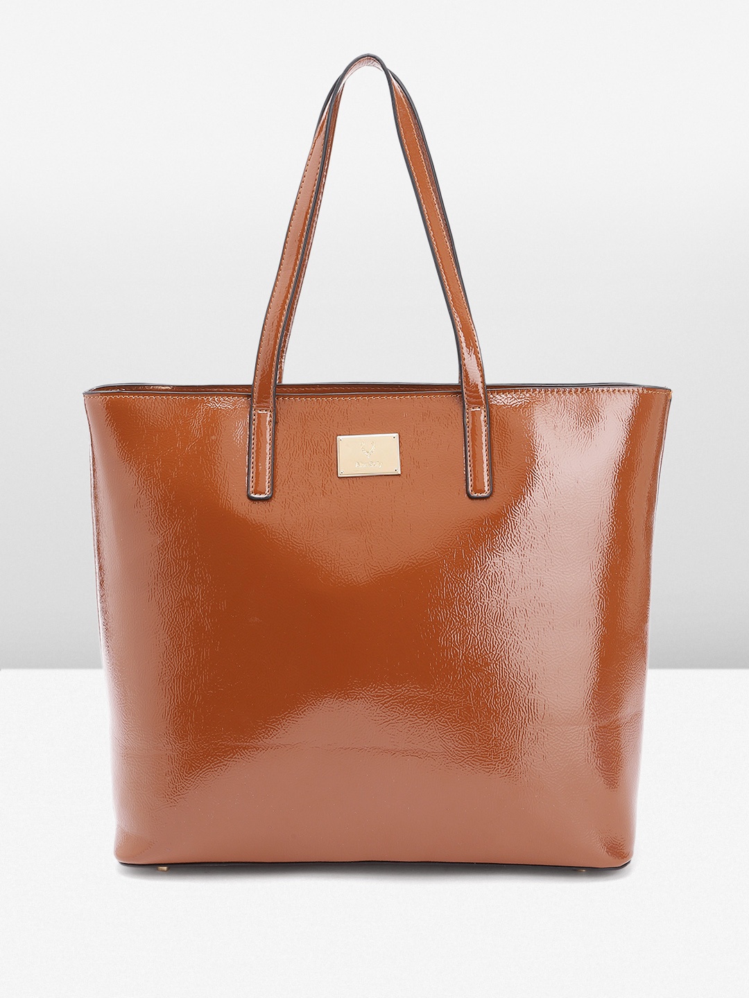 

Allen Solly Oversized Structured Shoulder Bag with Laptop Sleeve, Tan