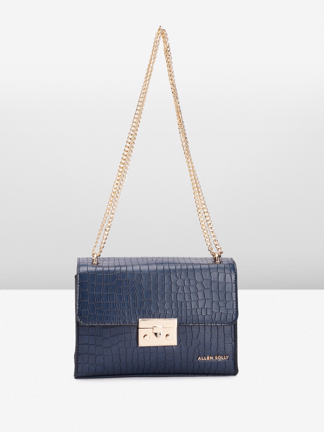 

Allen Solly Textured Shoulder Bag, Navy blue