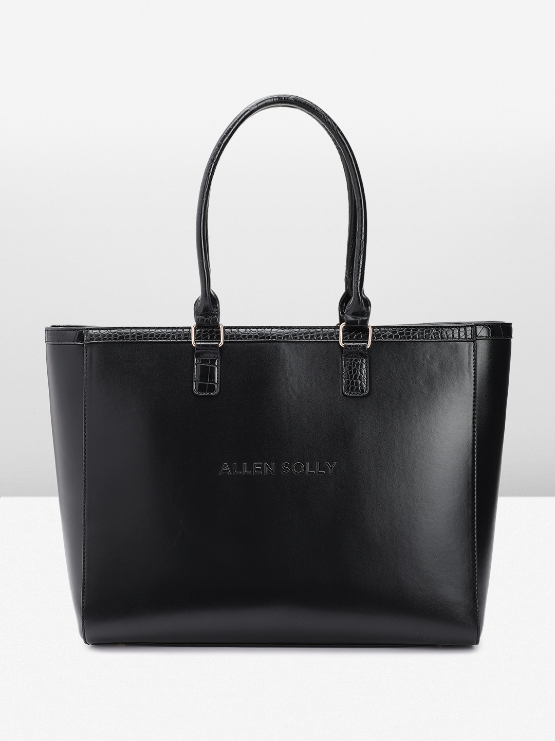 

Allen Solly Oversized Structured Shoulder Bag with Laptop Sleeve, Black