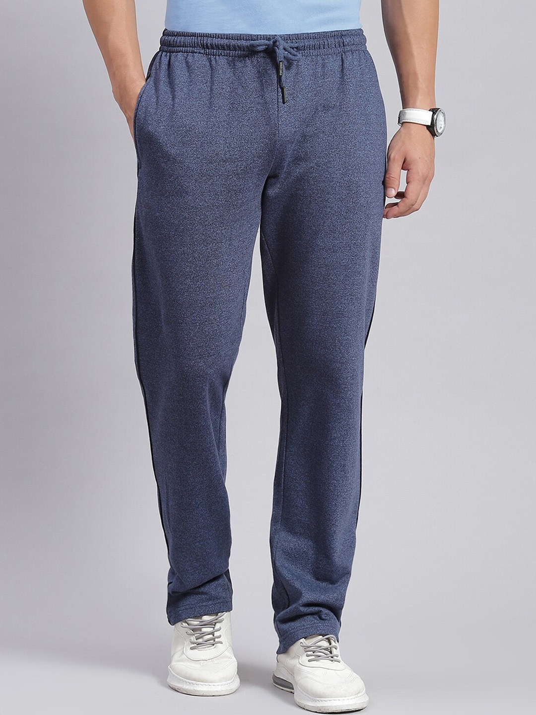 

Monte Carlo Men Mid-Rise Regular Fit Track Pants, Blue